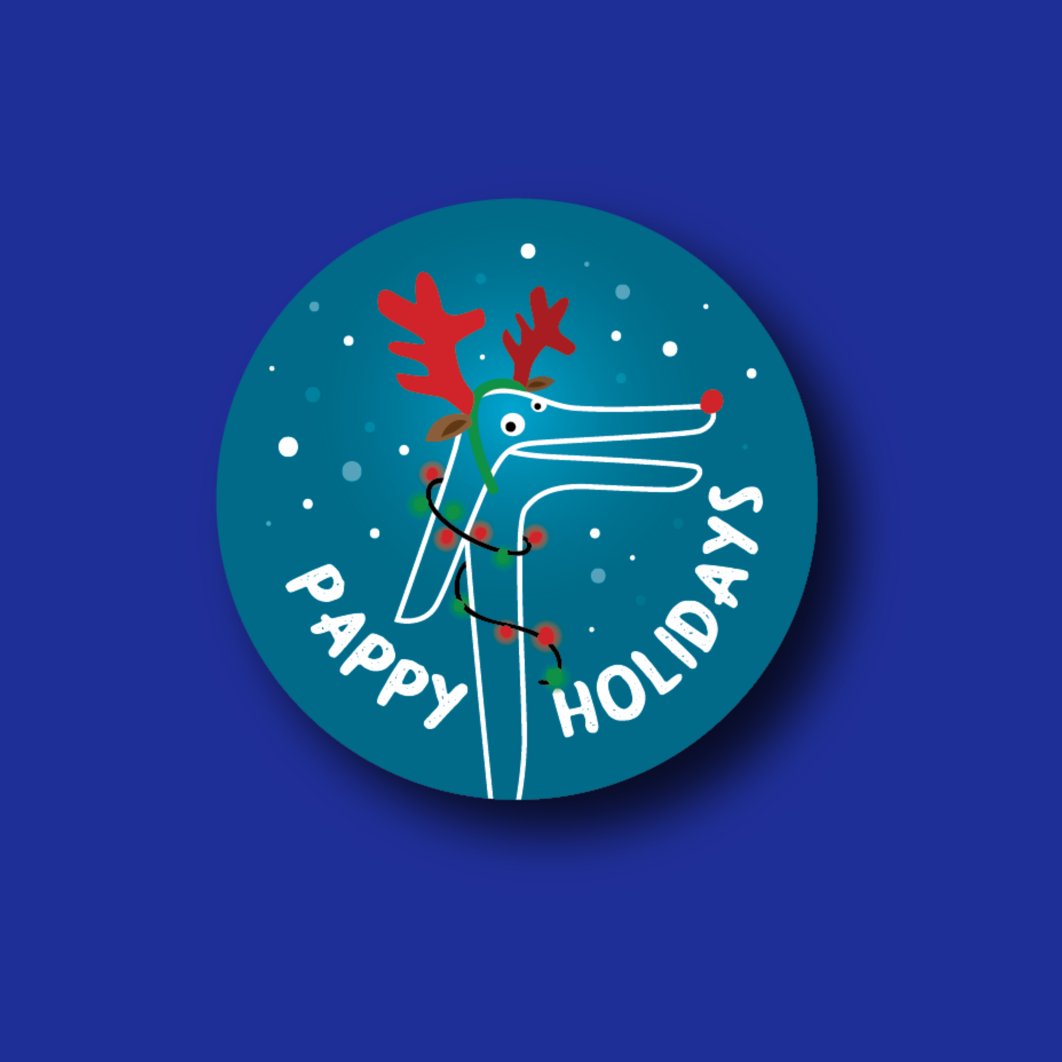 Badge Topper: Pappy Holidays