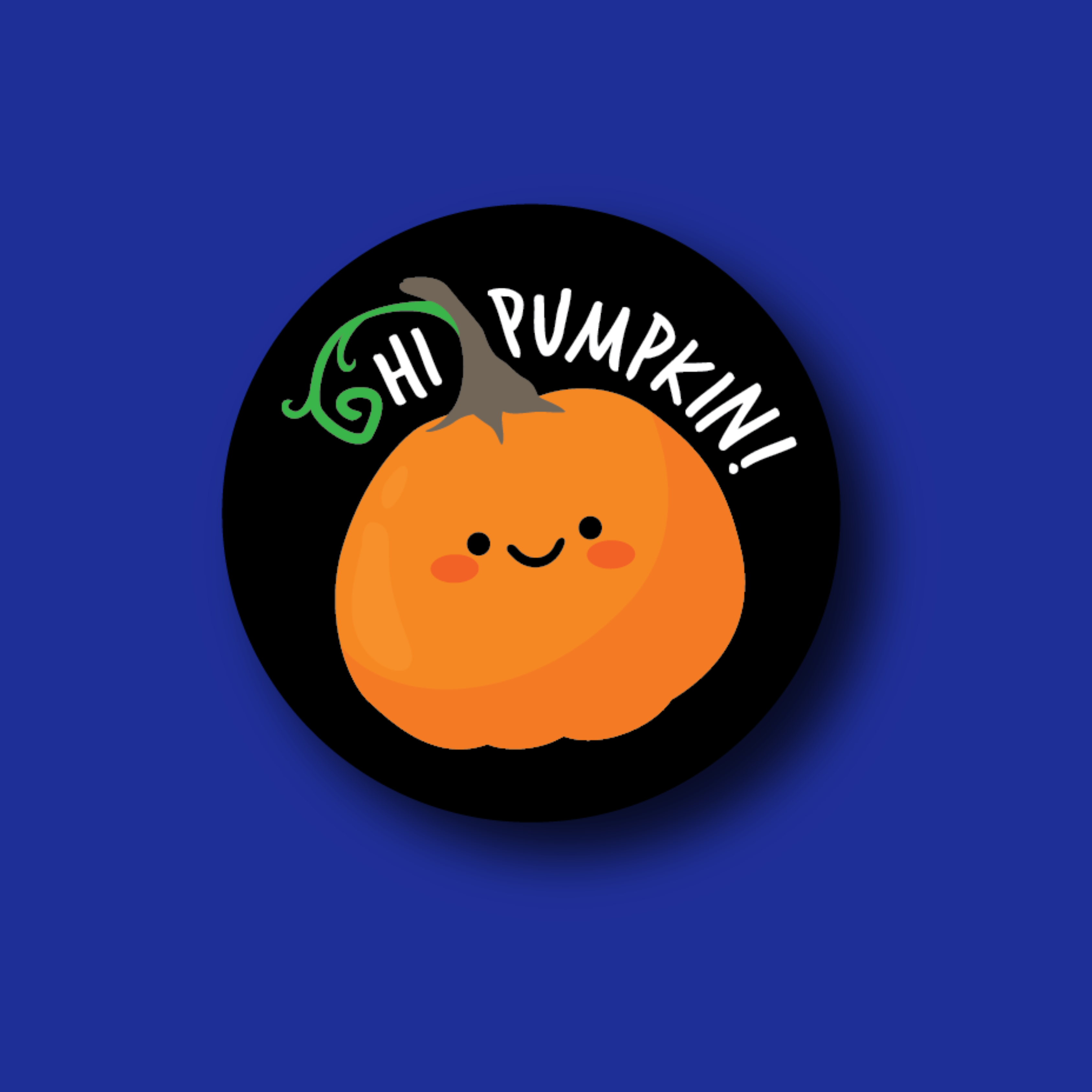 Badge Topper: Hi Pumpkin