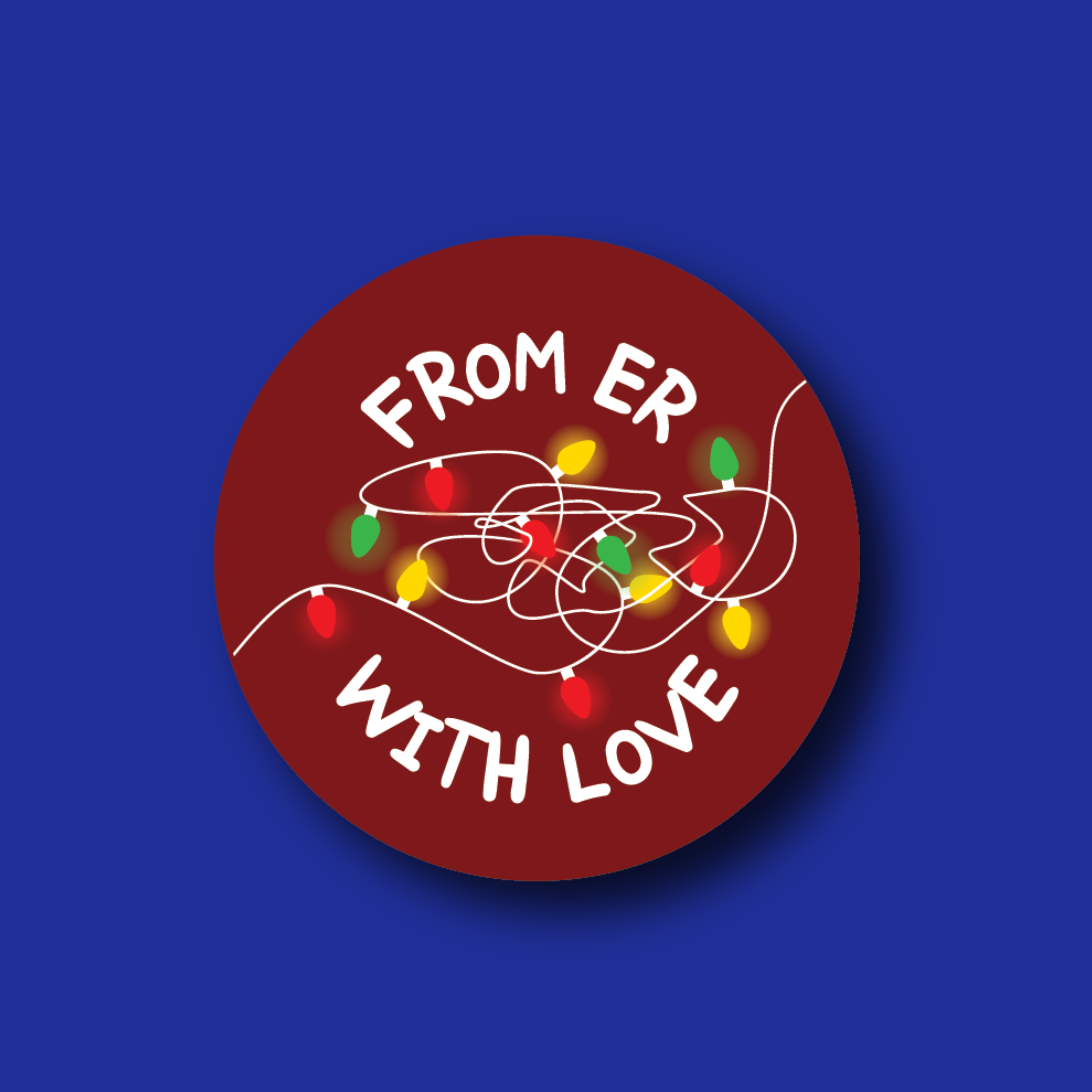 Acrylic Badge Topper: From ER, with Love