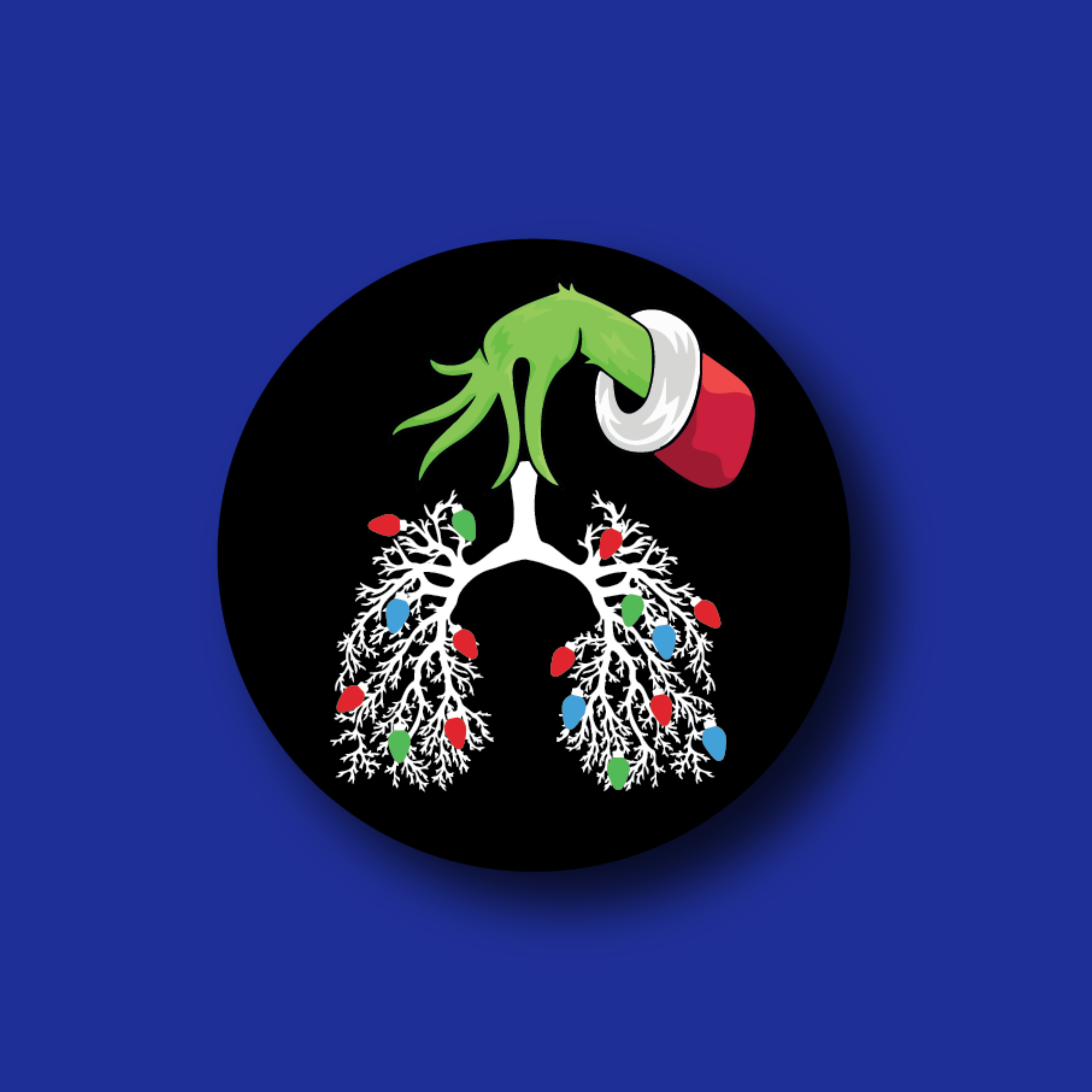 Acrylic Badge Topper: Thoracic Grinch