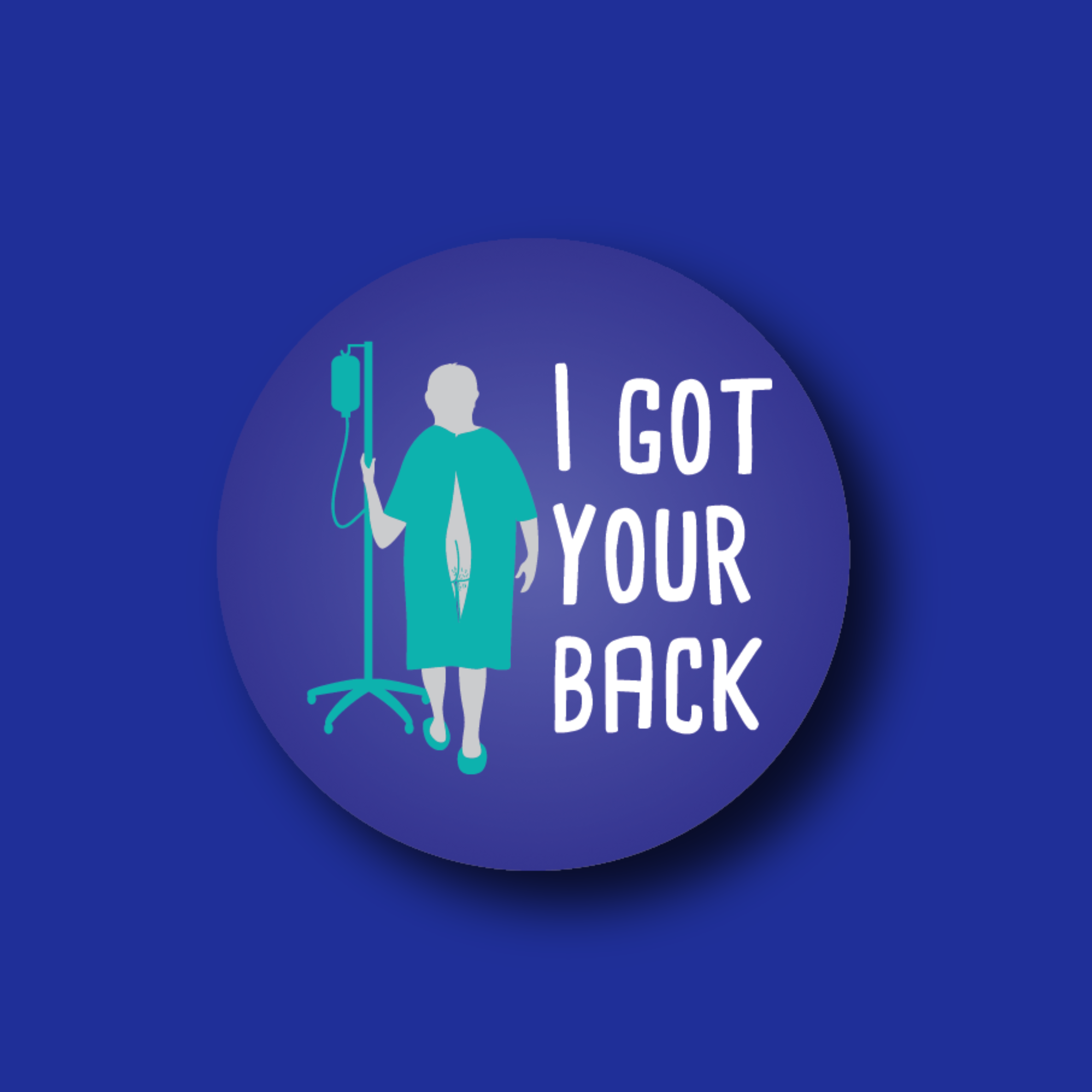 Acrylic Badge Topper: I got your back