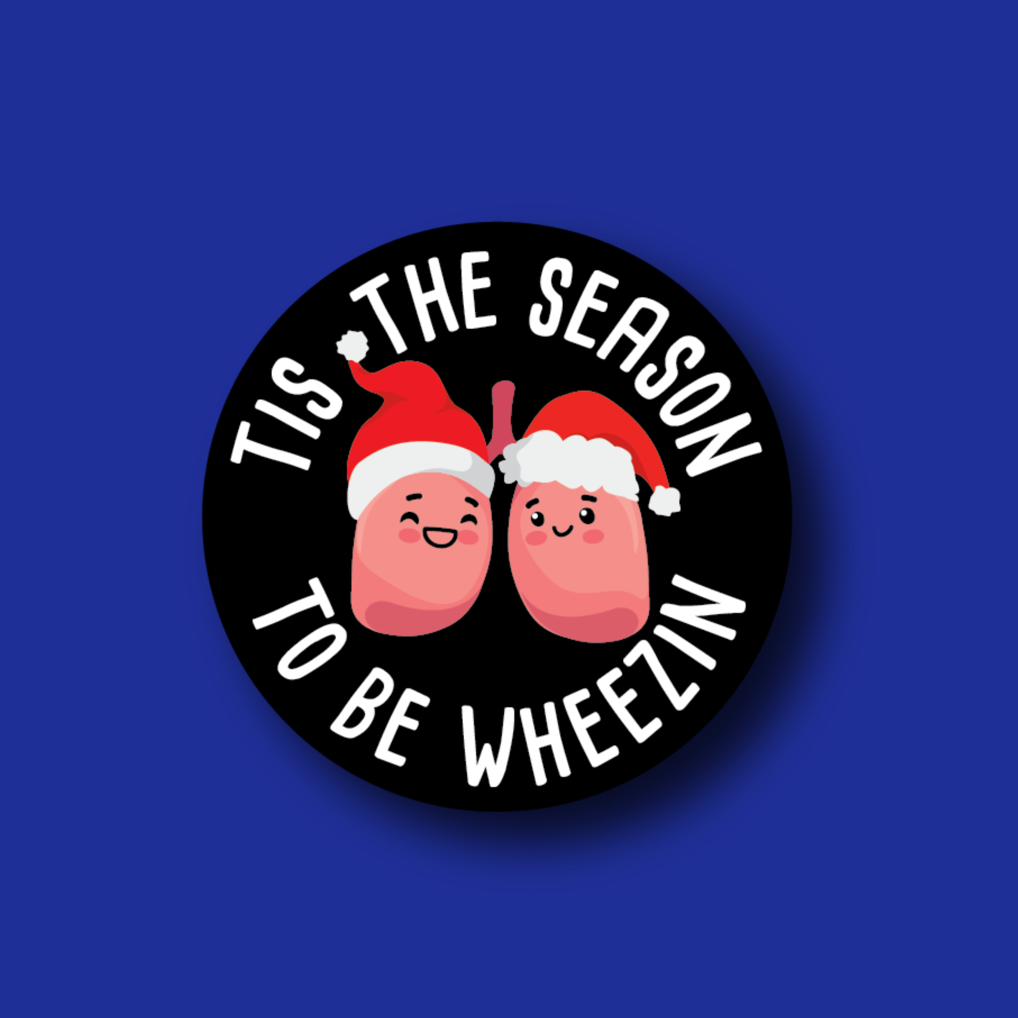 Badge Topper: Tis the Season to be Wheezin
