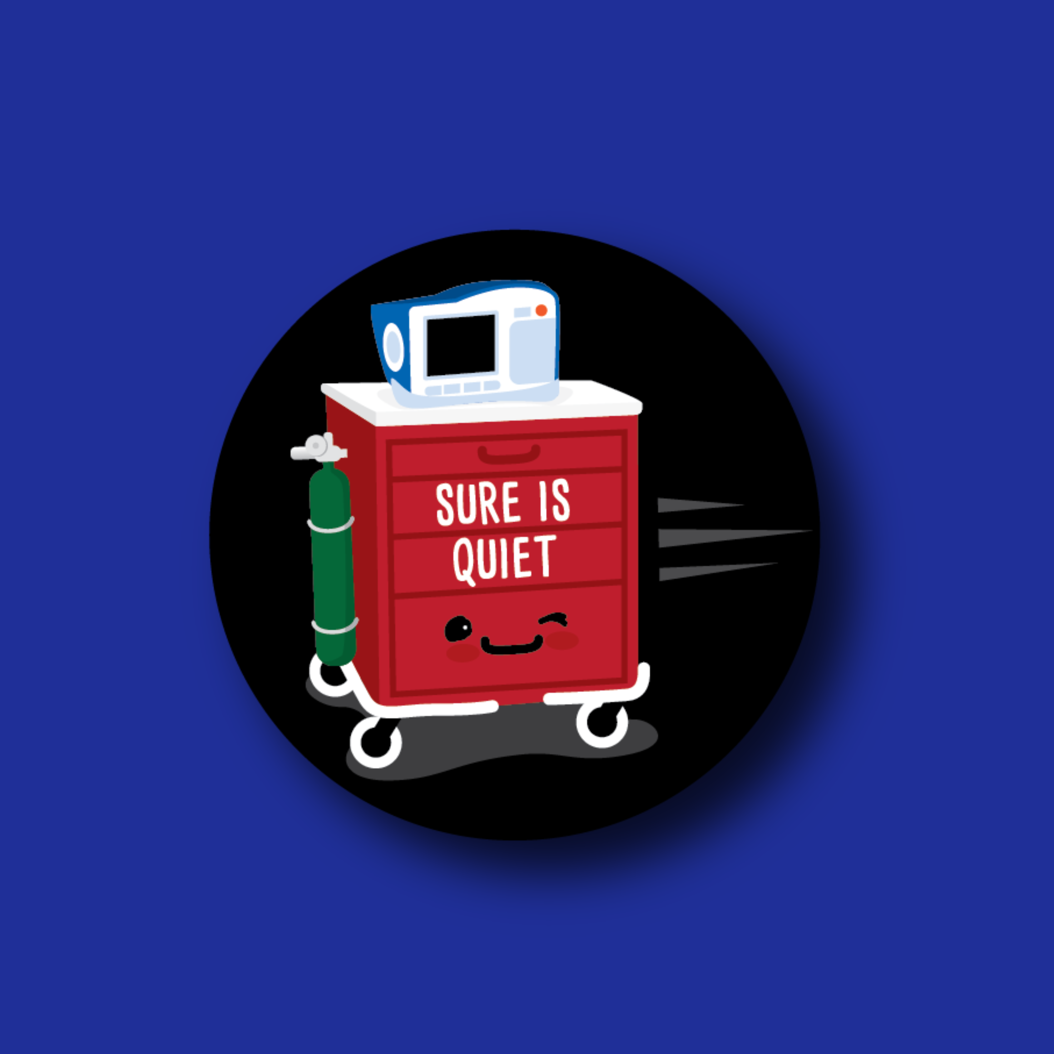 Badge Topper: Sure is Quiet - Code Cart
