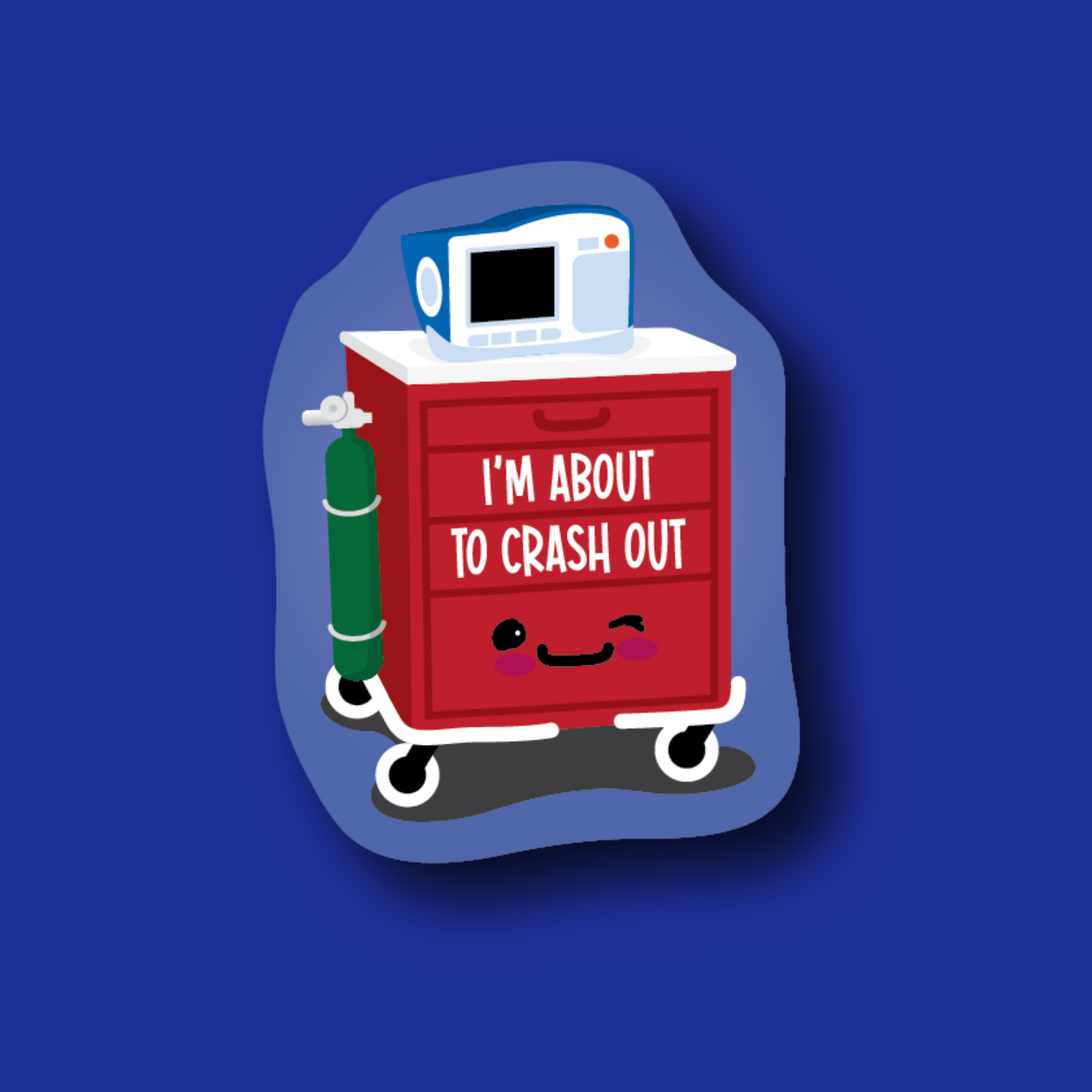 Badge Topper: I'm about to crash out