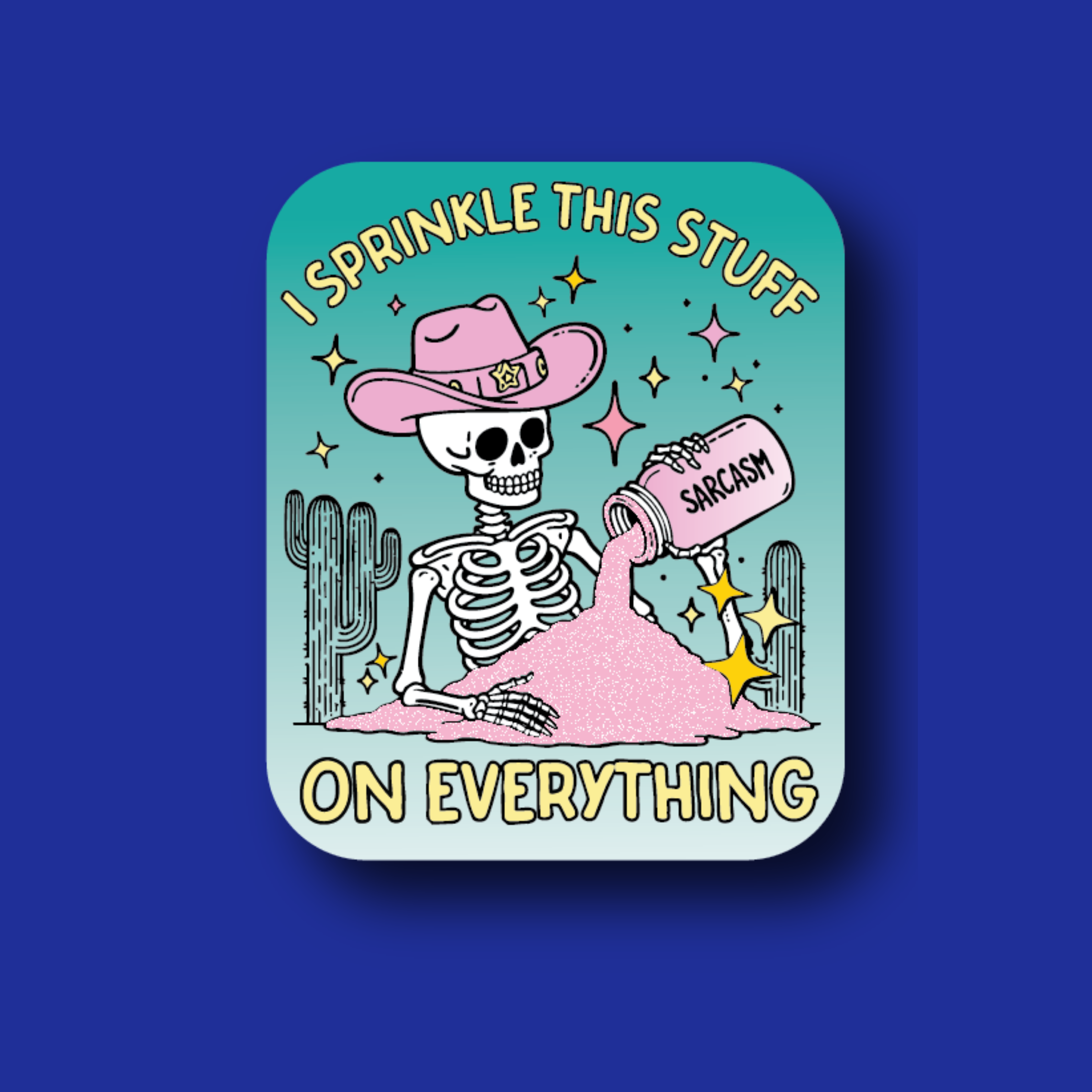 Badge Topper: I sprinkle this stuff on everything