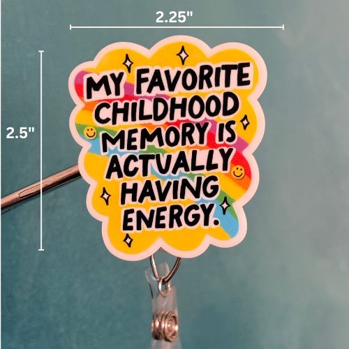 Badge Reel Topper: Childhood Memory