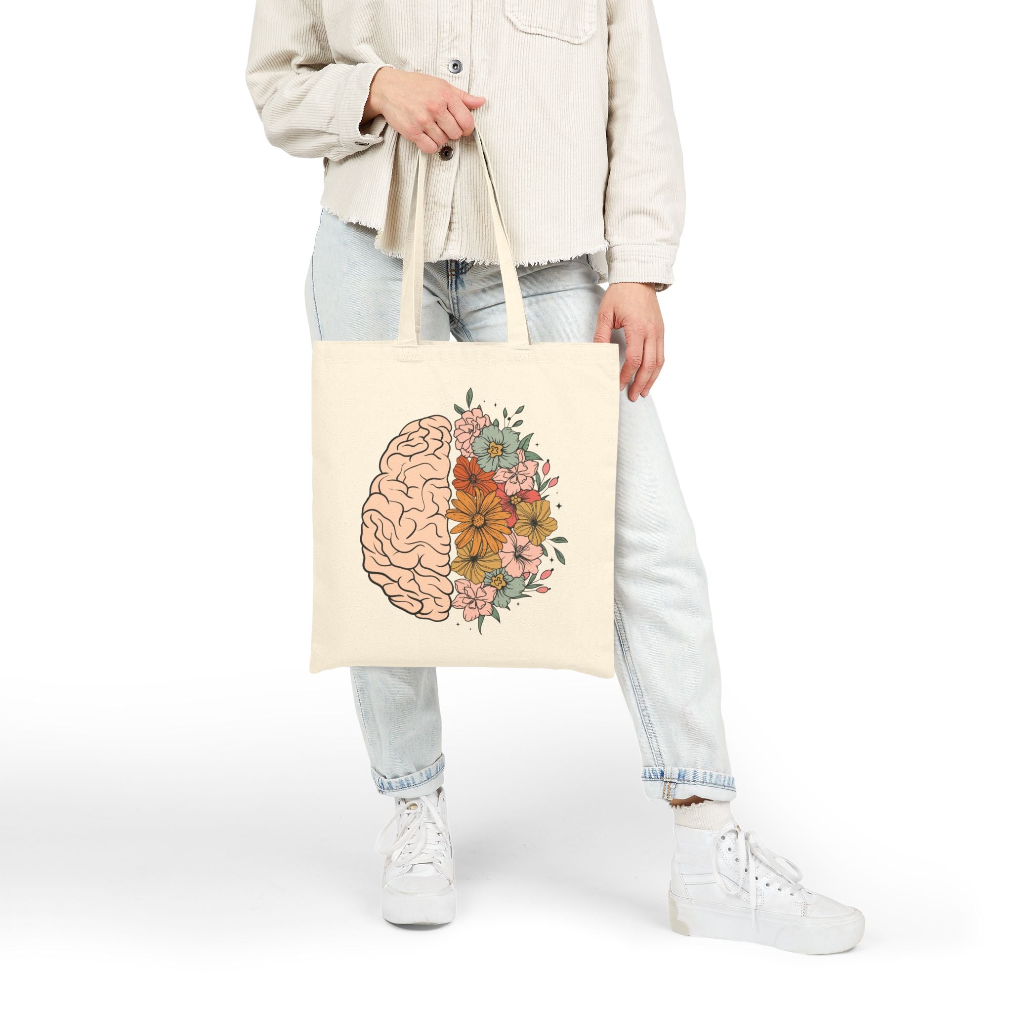 Tote Bag: Floral Brain