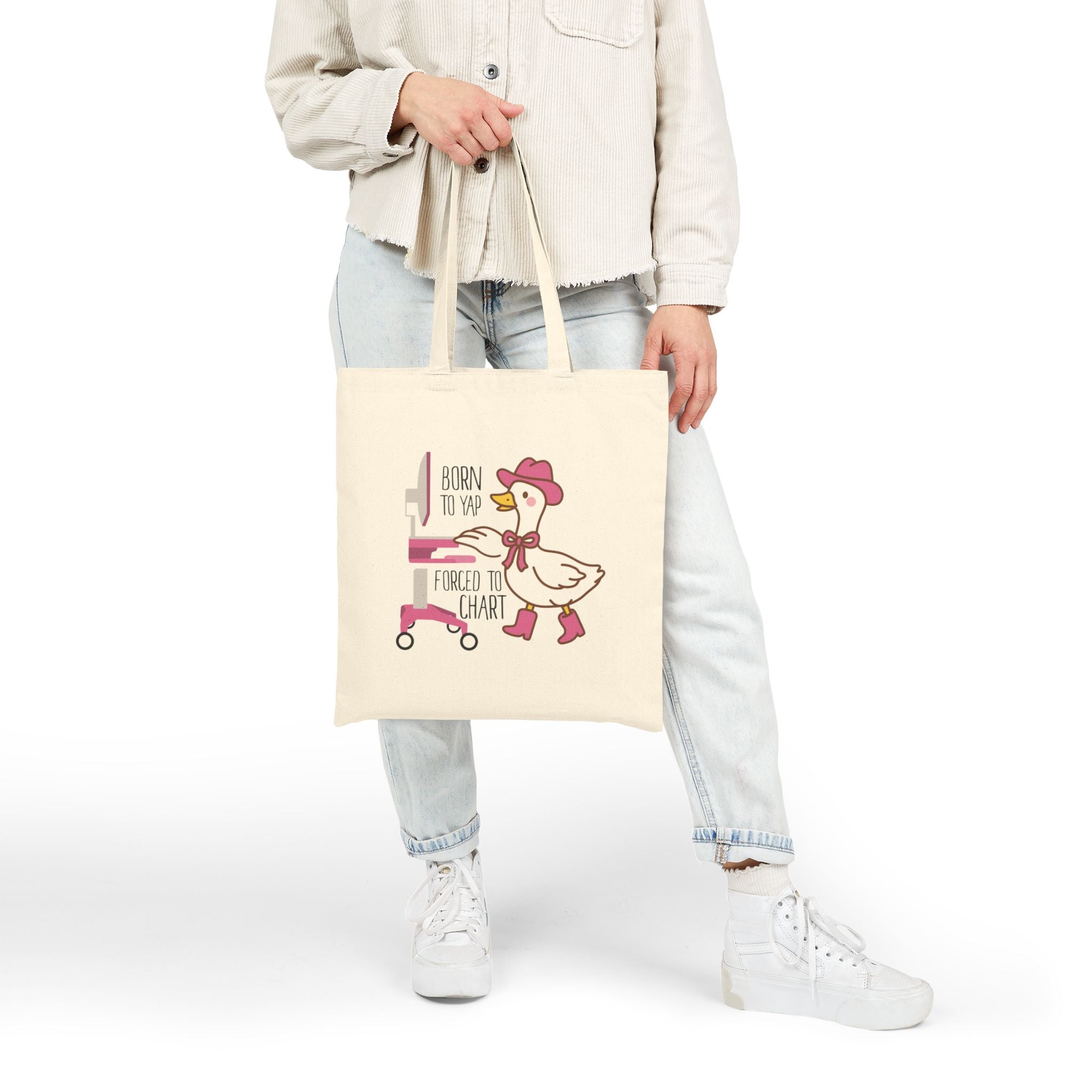Tote Bag: Born to Yap Forced To Chart