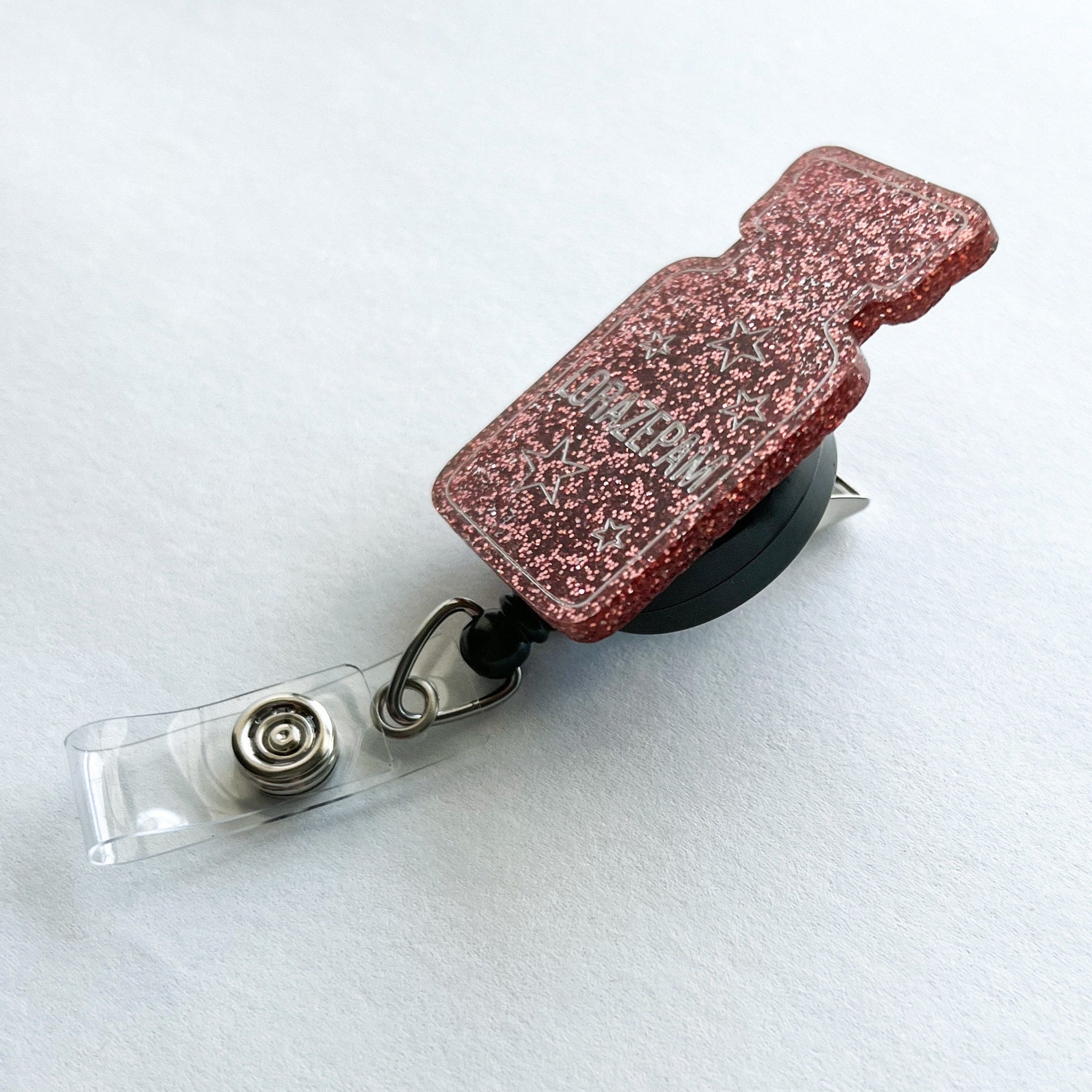 Glitter Badge Reel Topper: Lorazepam