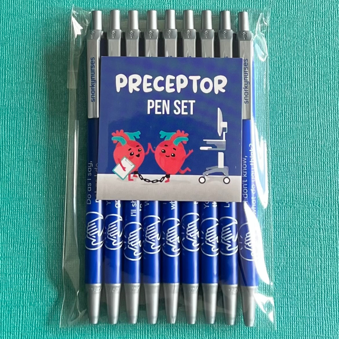 Snarky Pens: Preceptor Pen Set - Set of 9 Pens
