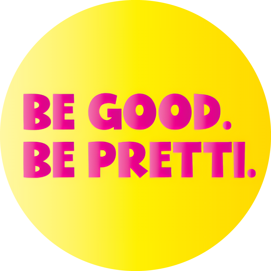 *STICKER PREORDER* Be Good. Be Pretti. Yellow.