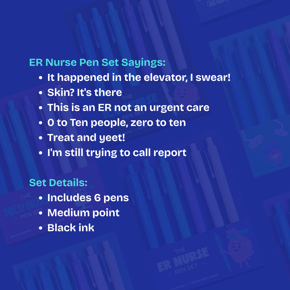 ER Nurse Pen Set