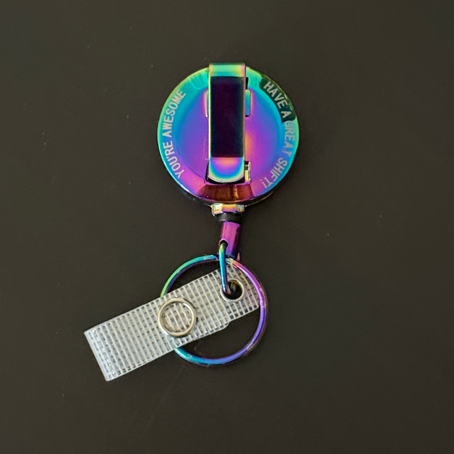 Heavy Duty Badge Reel - Rainbow