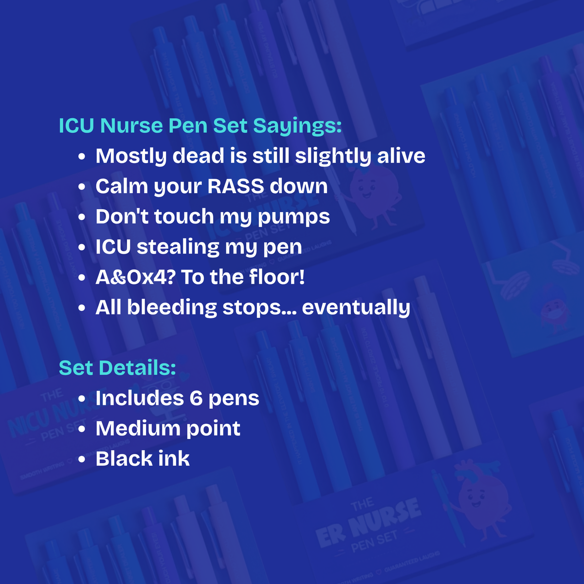 ICU Nurse Pen Set