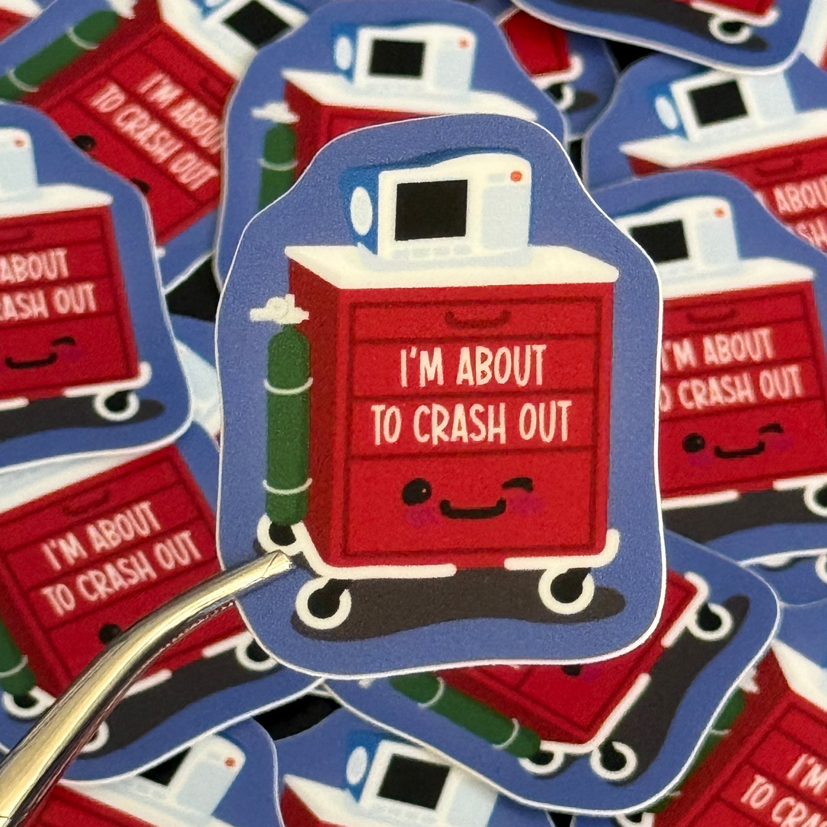 Sticker: I'm about to crash out