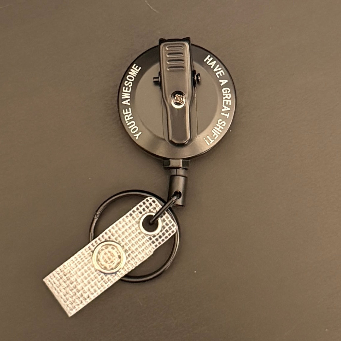 Heavy Duty Badge Reel - Matte Black