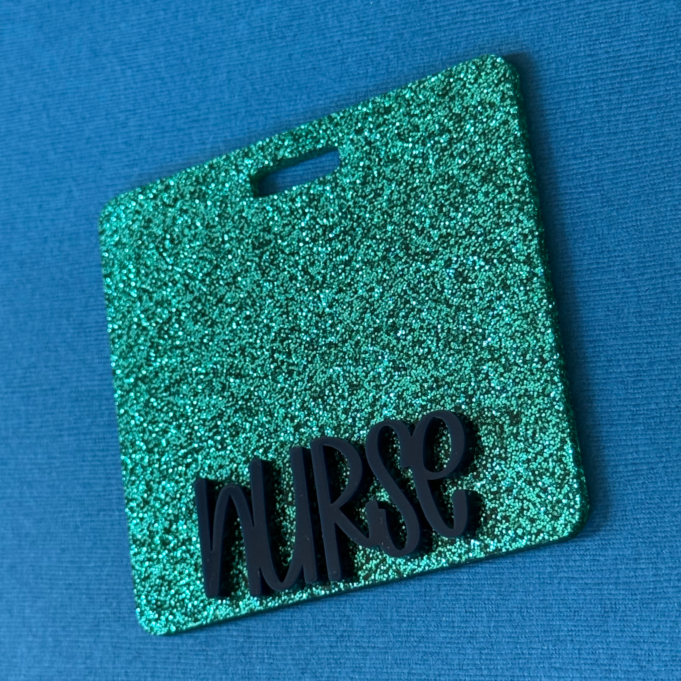 Personalized 3D Glitter Badge Buddy