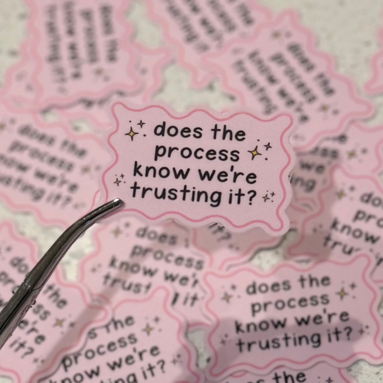 Sticker: Does the process know we're trusting it?