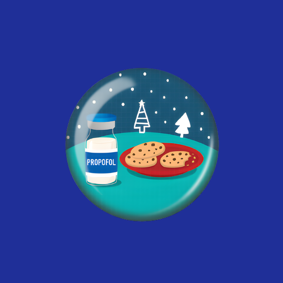 Acrylic Badge Topper: Milk & Cookies