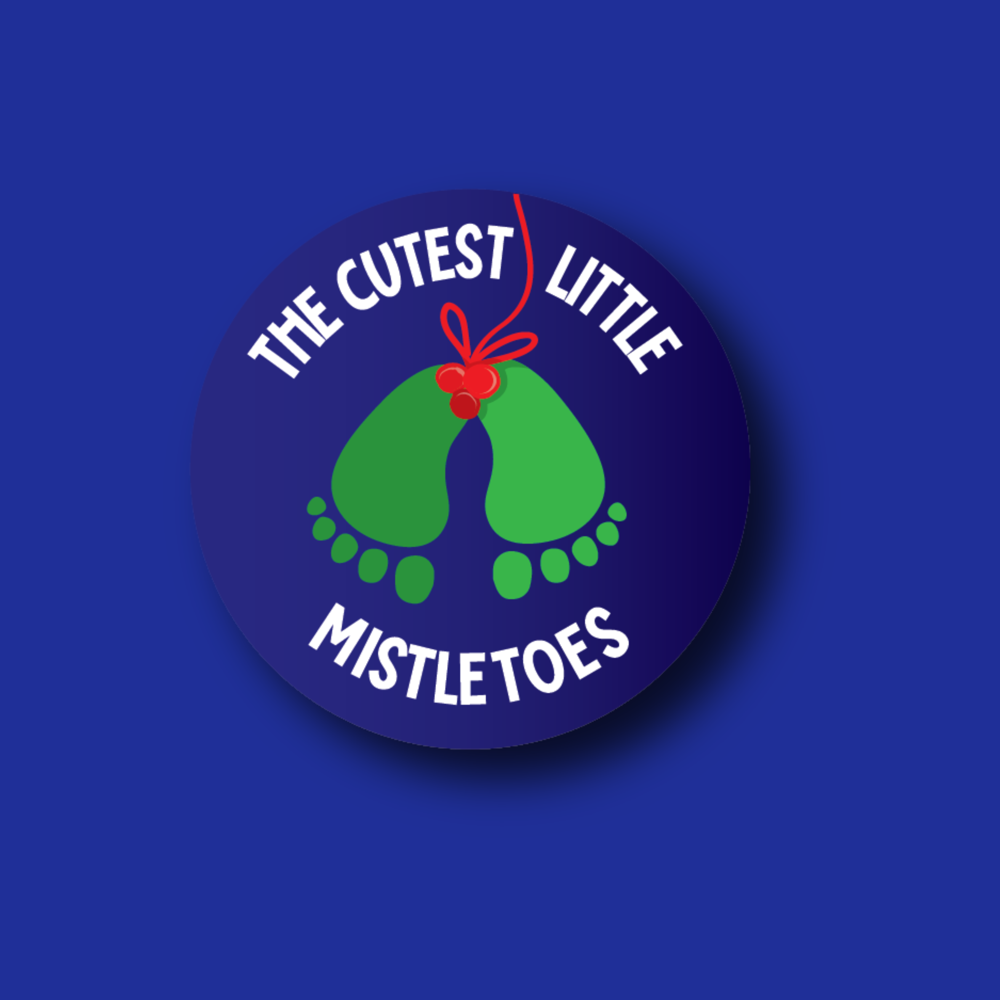Badge Topper: The cutest little mistletoes