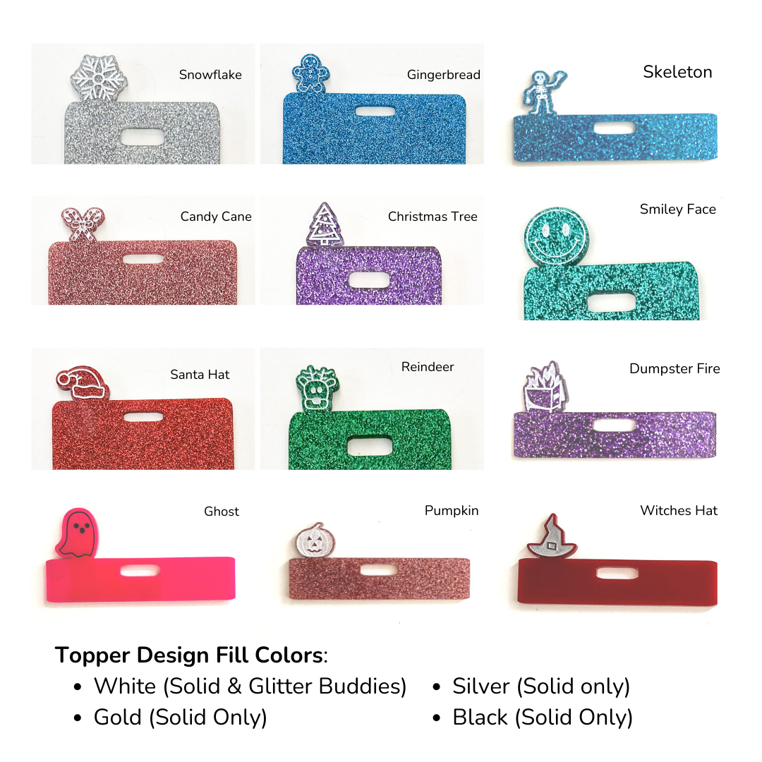Badge Buddy + Topper - Custom Options Available!