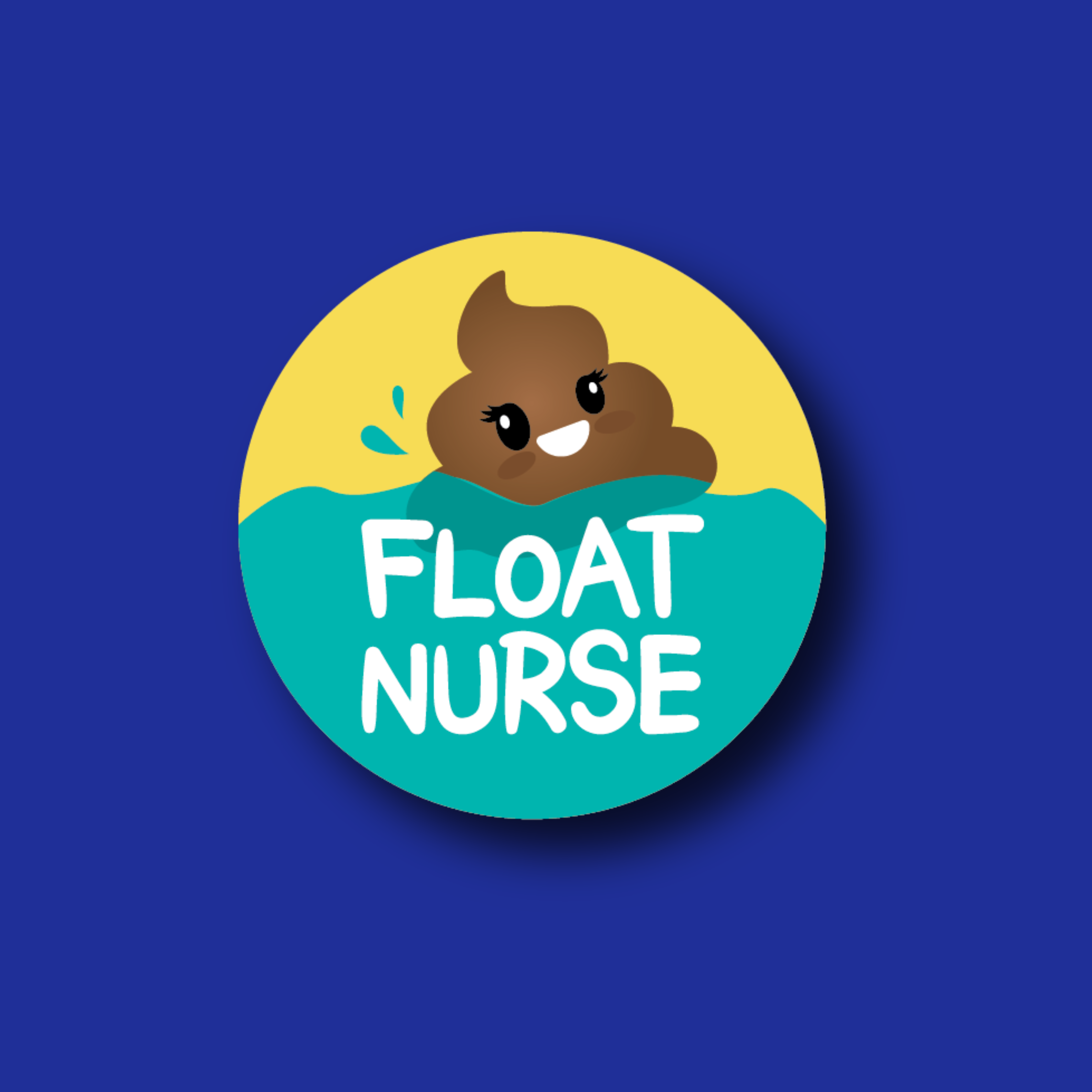 Acrylic Badge Topper: Float Poo