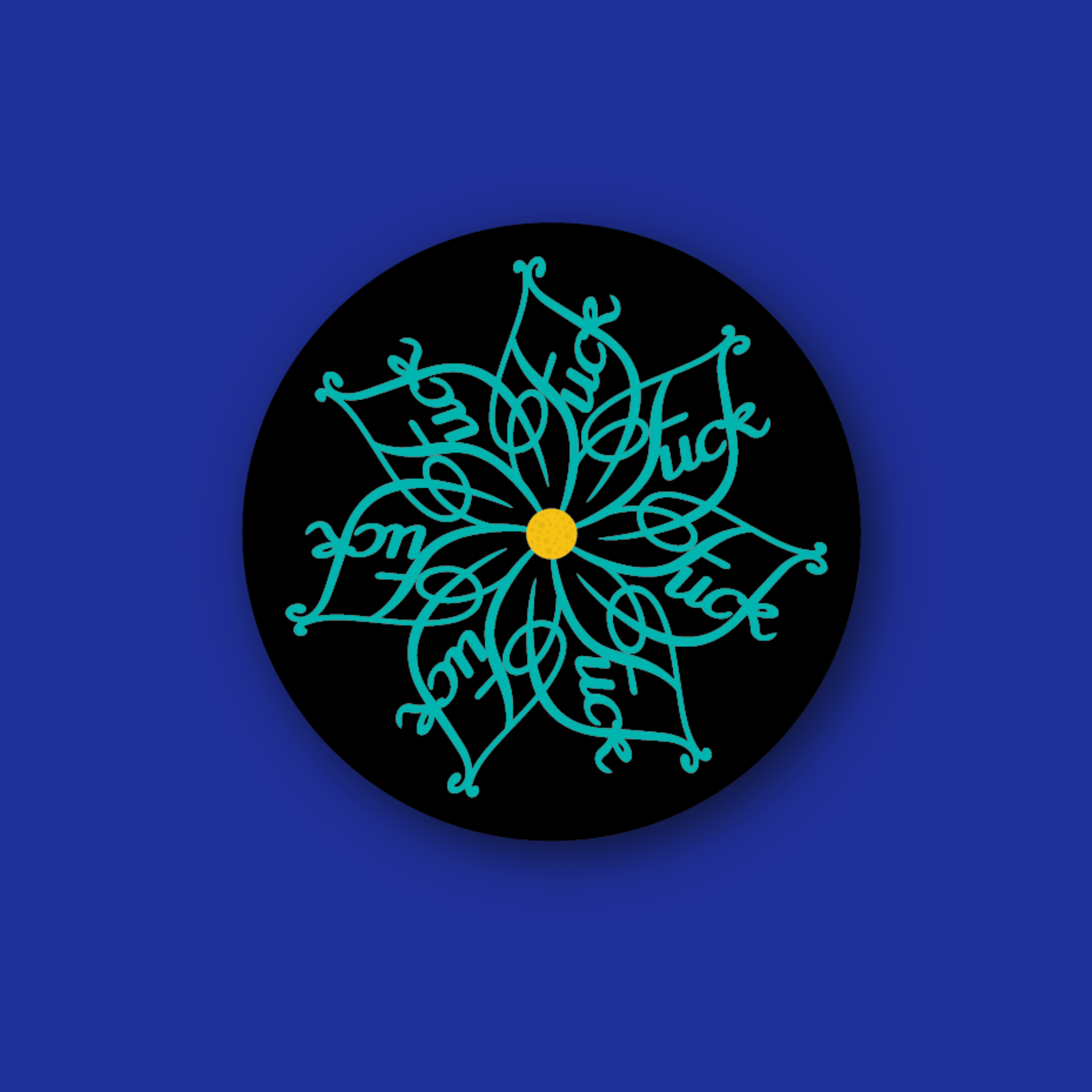 Acrylic Badge Topper: Fuckflower