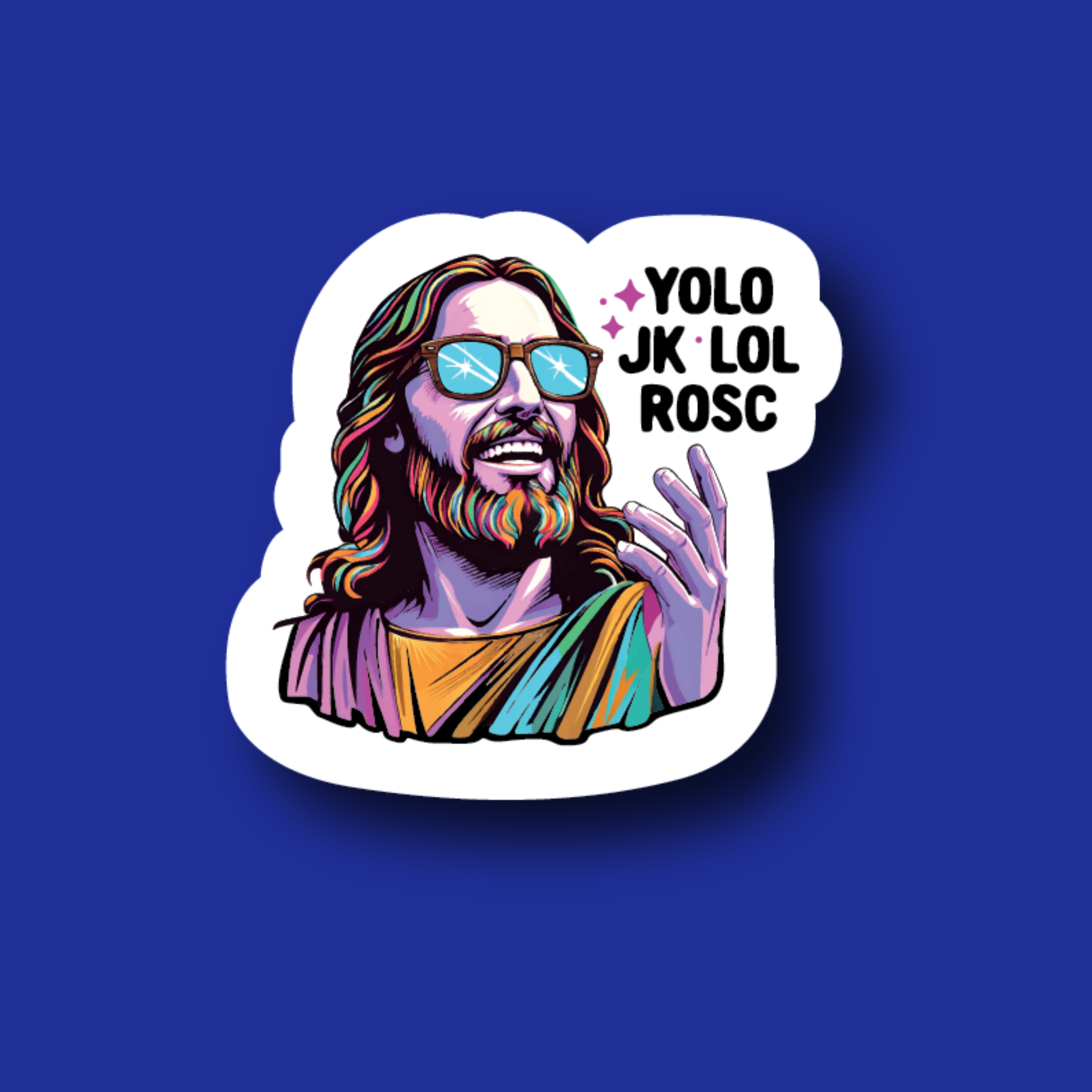 Acrylic Badge Topper: YOLO, JK, LOL, ROSC