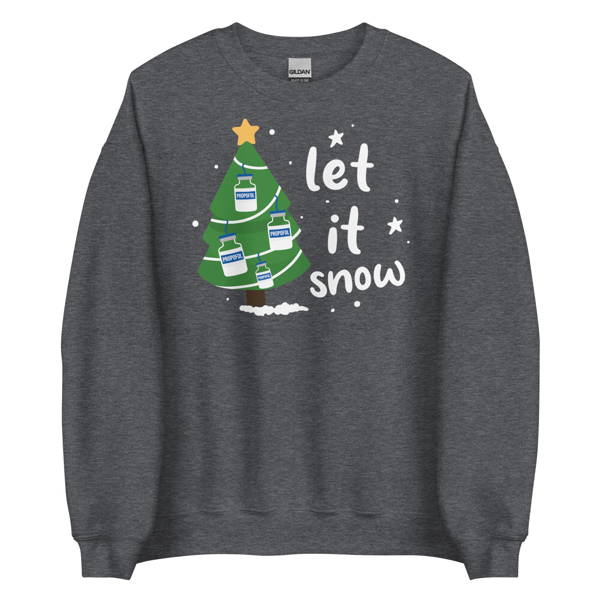 Sweatshirt: Let it snow propofol tree