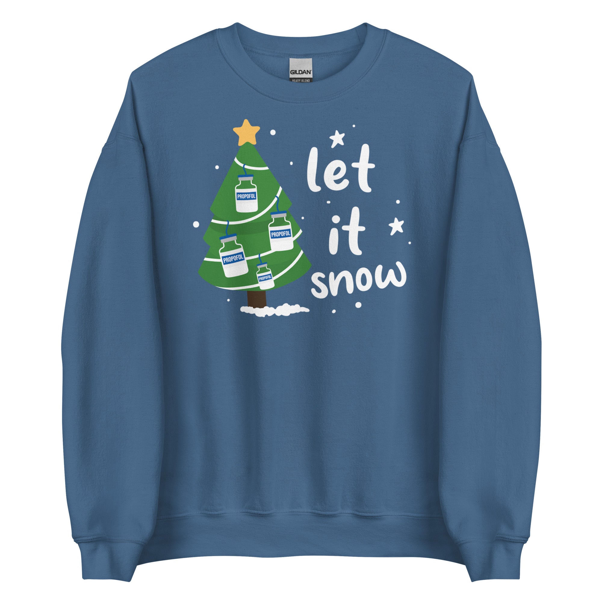 Sweatshirt: Let it snow propofol tree