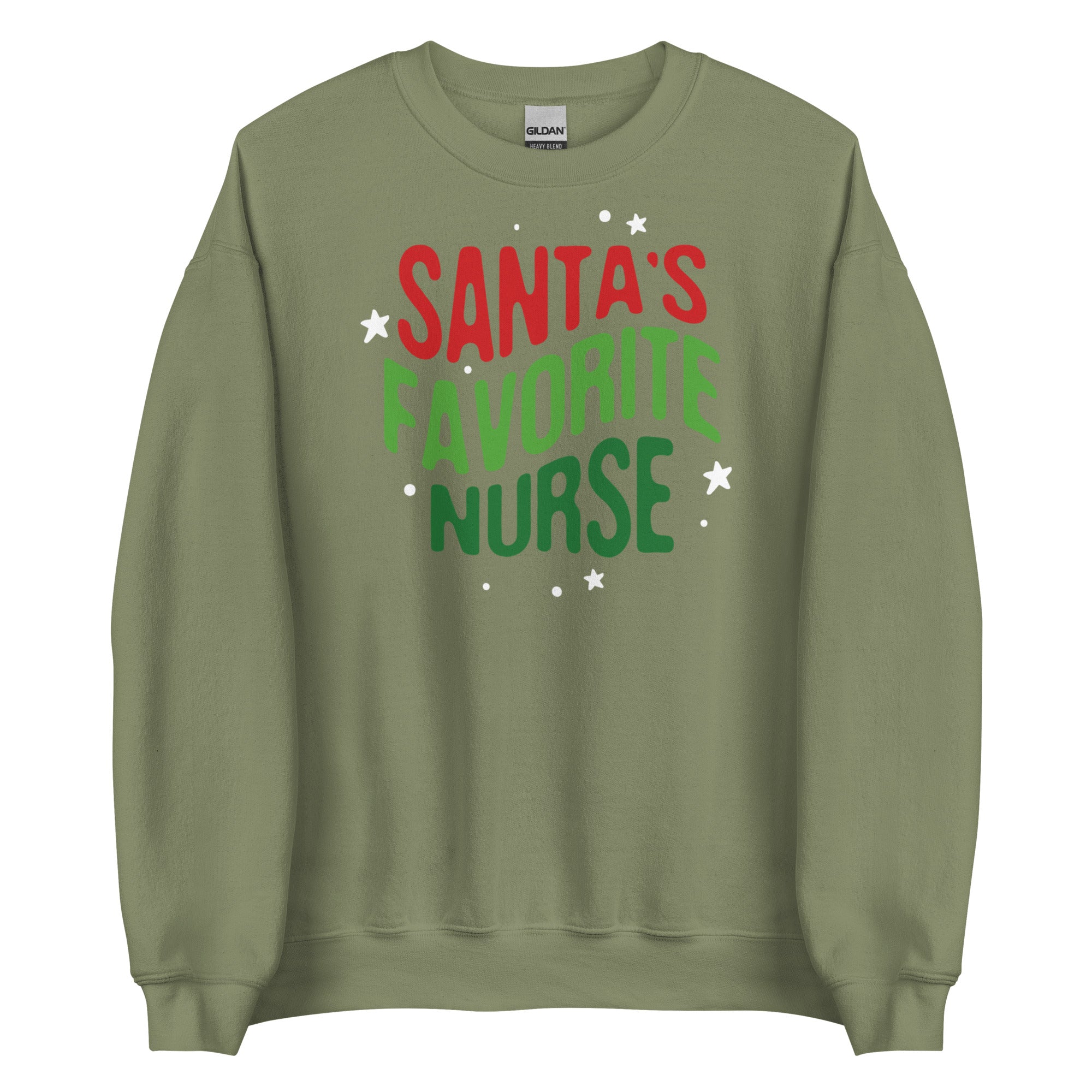 Sweatshirt: Santa's Favorite Nurse