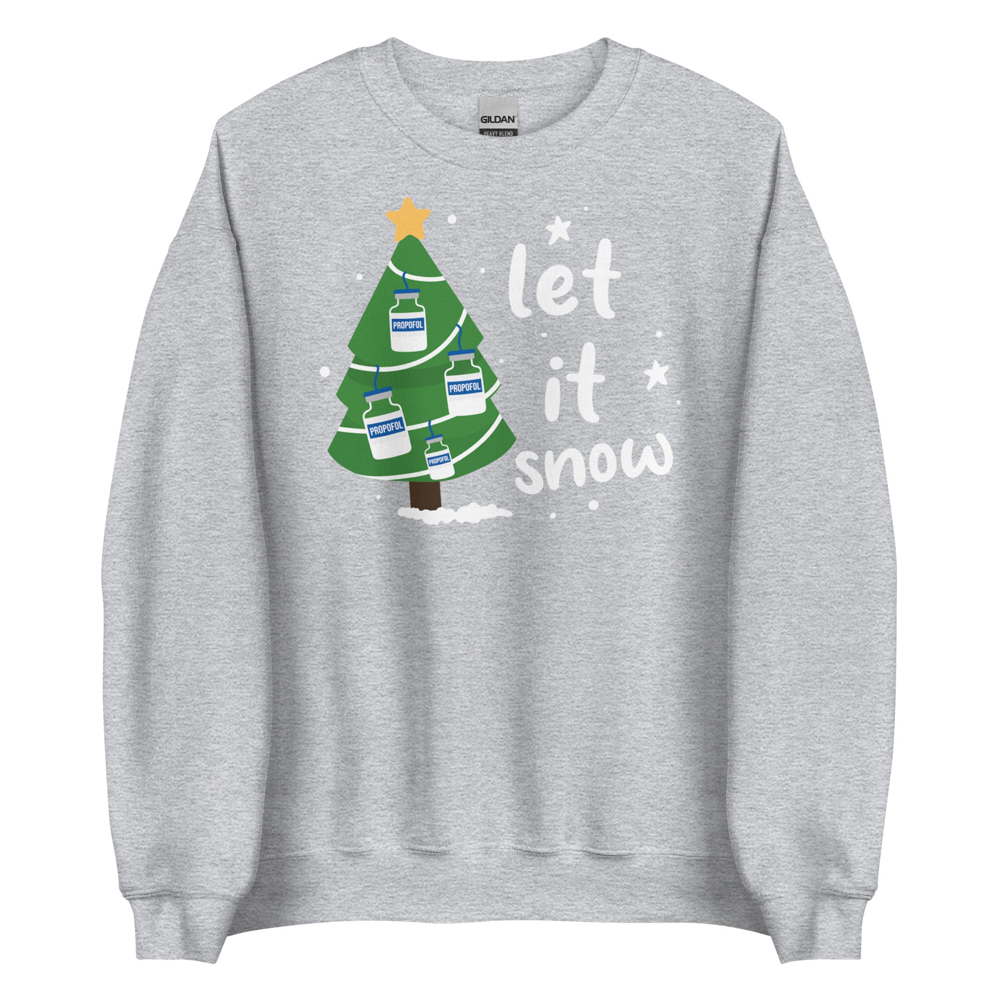 Sweatshirt: Let it snow propofol tree