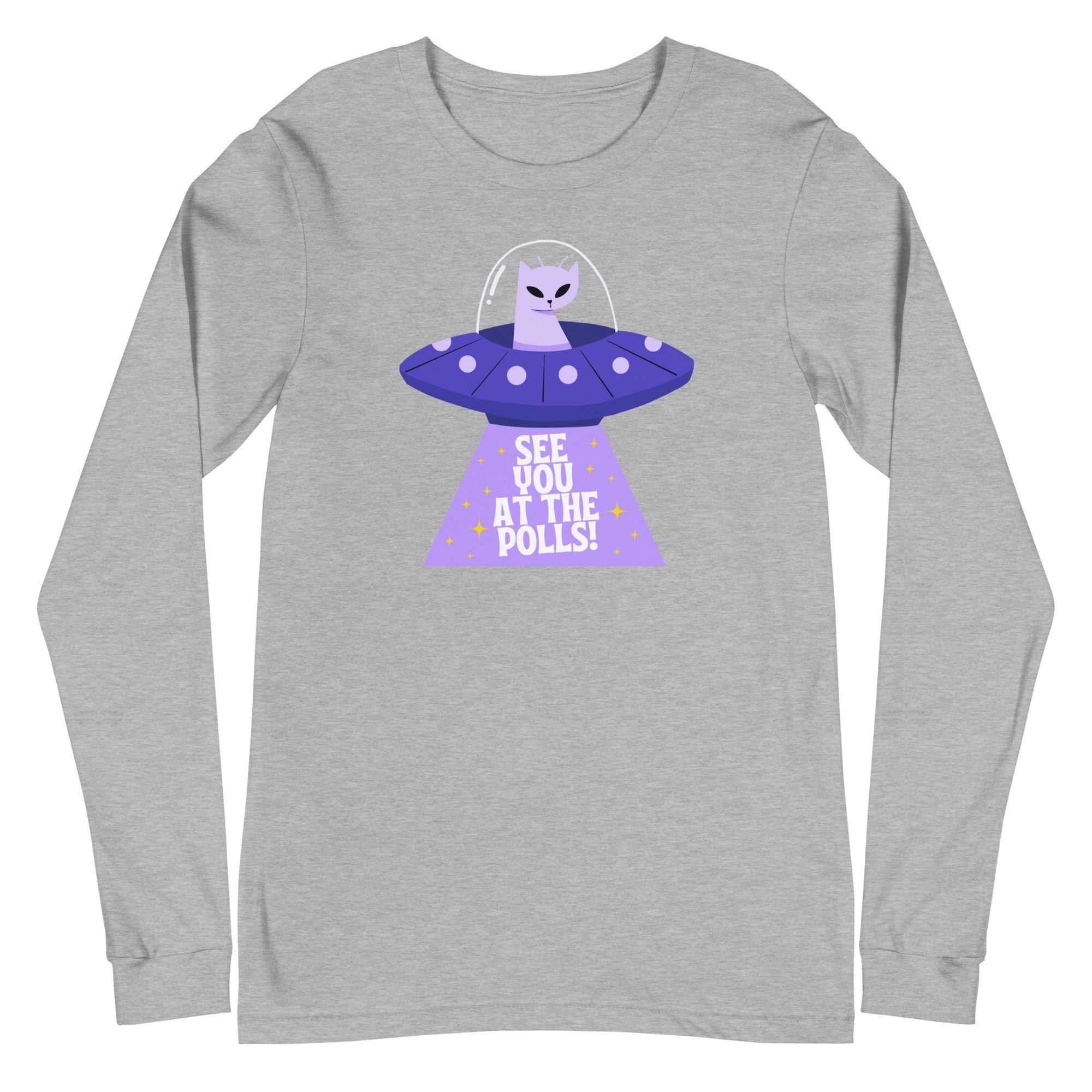 Alien Cat: See you at the polls - long sleeve
