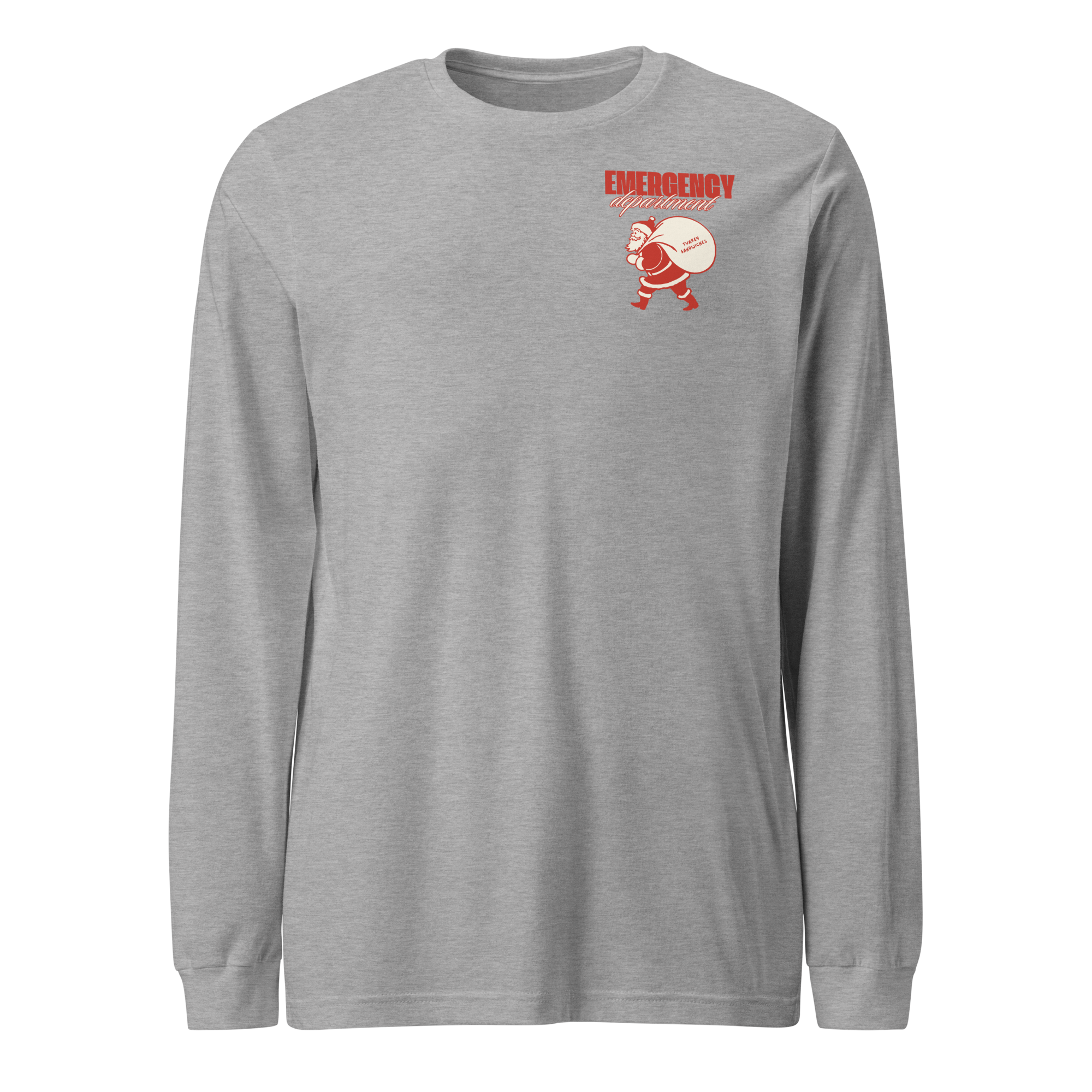 Emergency Department Santa Turkey Sandwiches - Long Sleeve