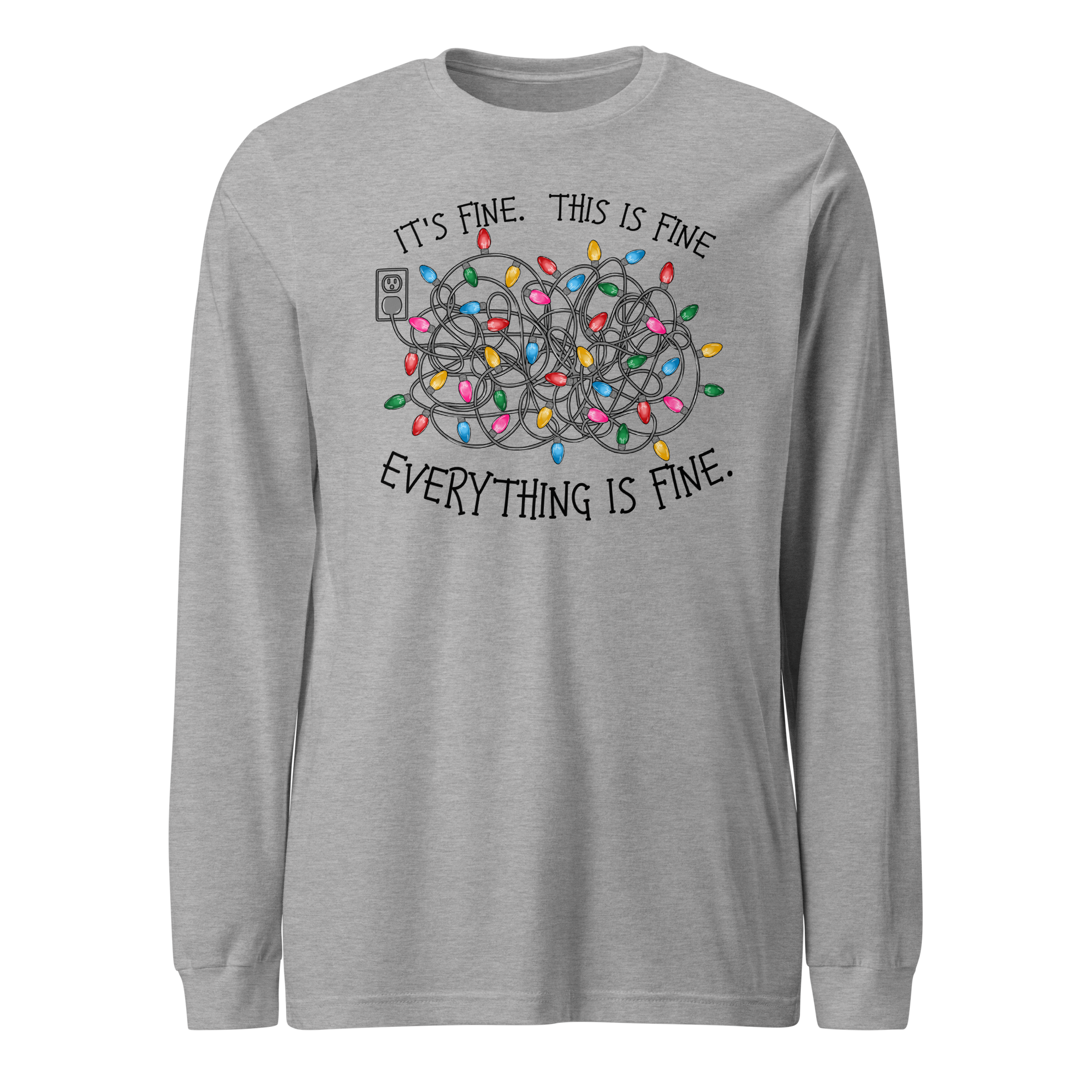 It's Fine Christmas Light Bundle - Long Sleeve