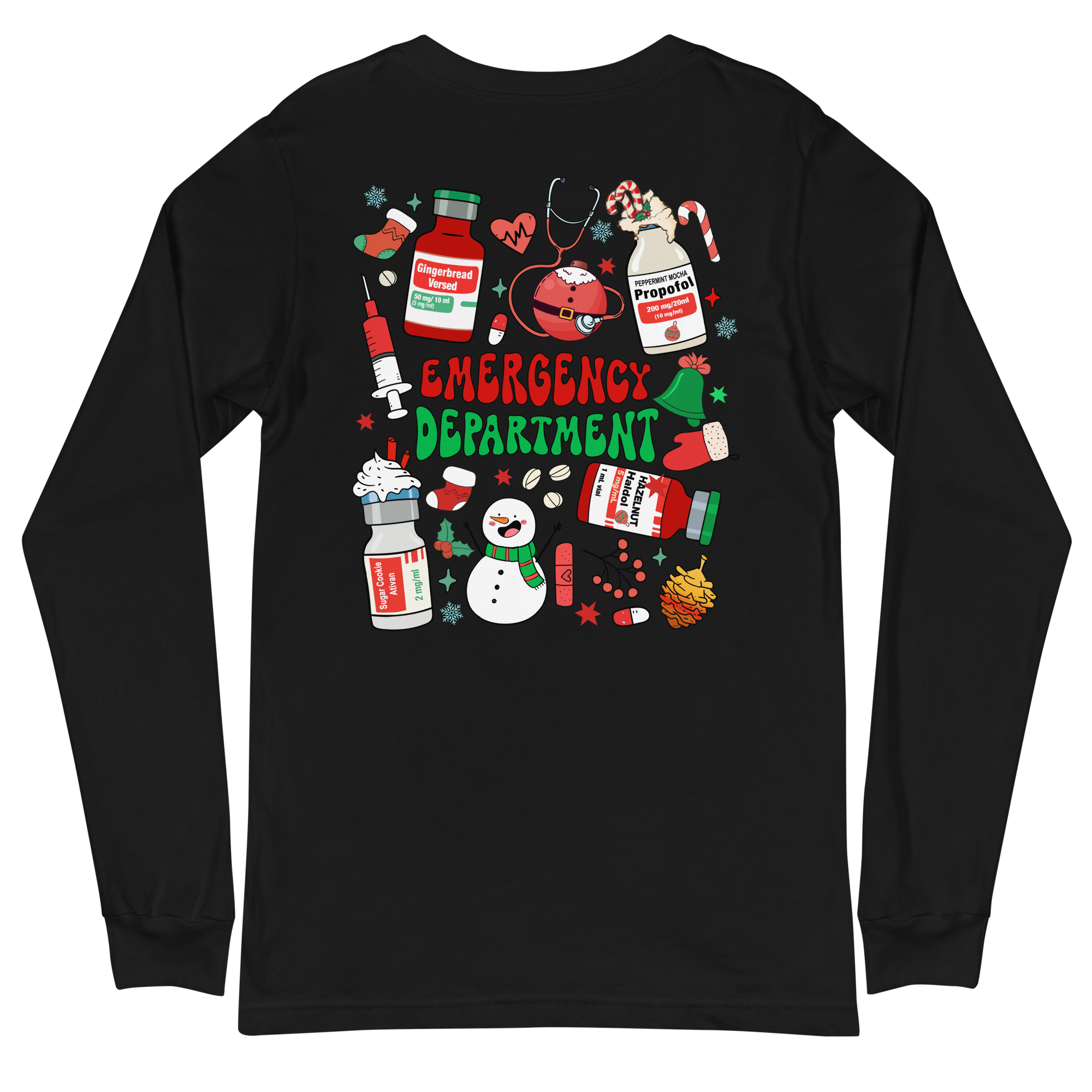 ER Christmas Crew - Long Sleeve - Front & Back Design!