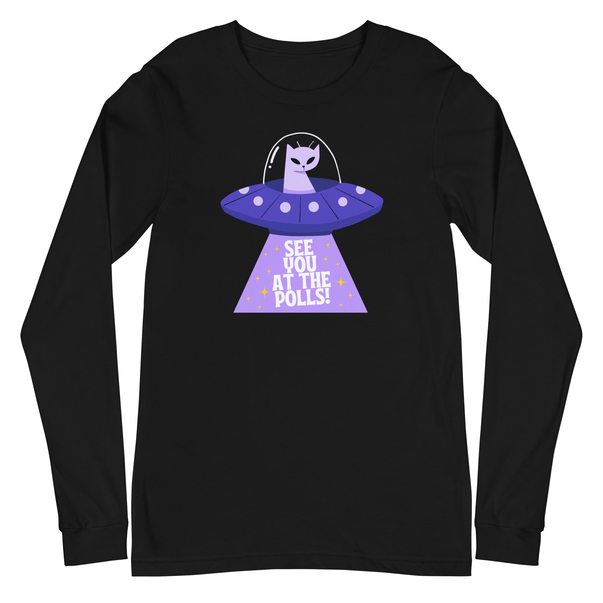 Alien Cat: See you at the polls - long sleeve