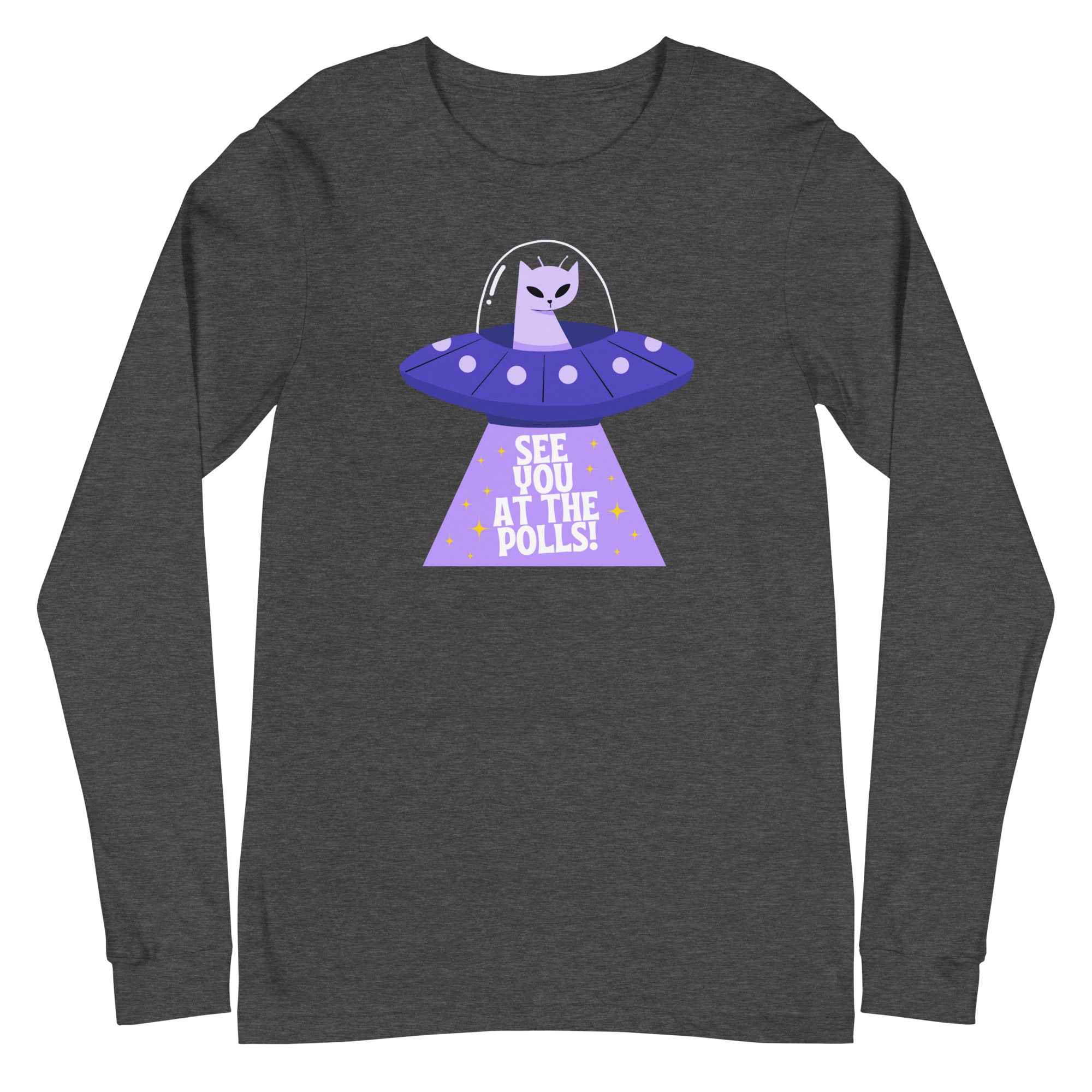 Alien Cat: See you at the polls - long sleeve