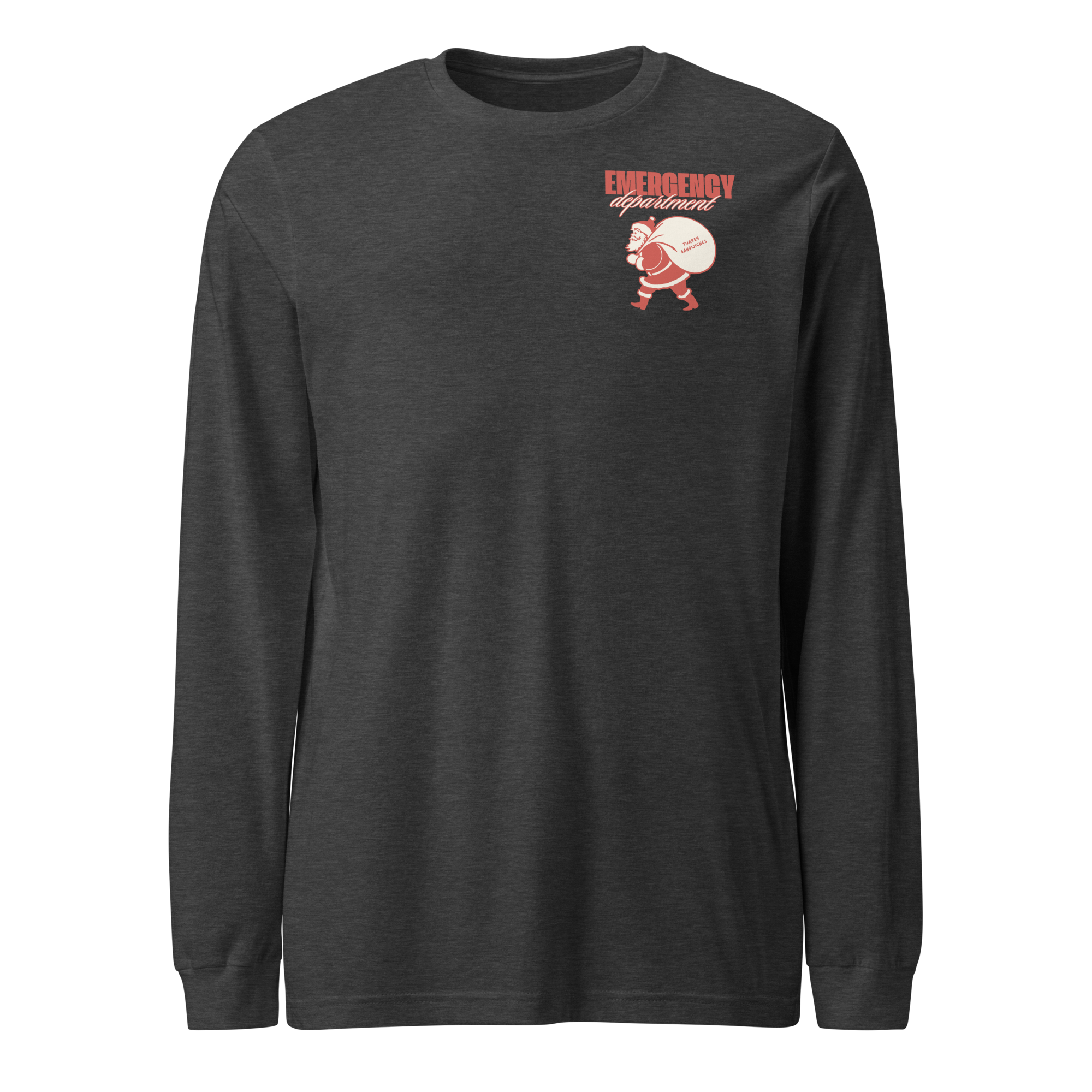 Emergency Department Santa Turkey Sandwiches - Long Sleeve