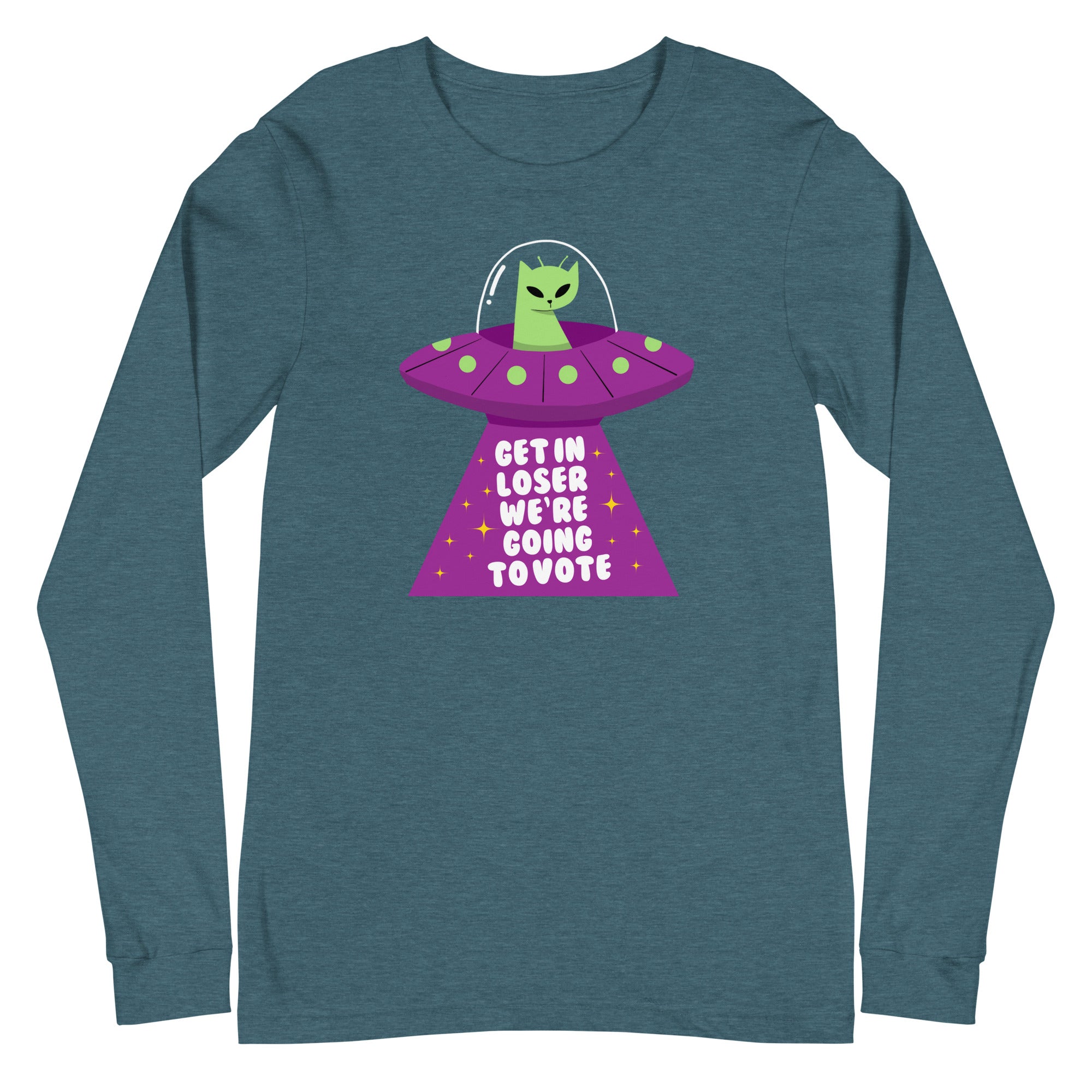 Alien Cat: We're going to vote - long sleeve