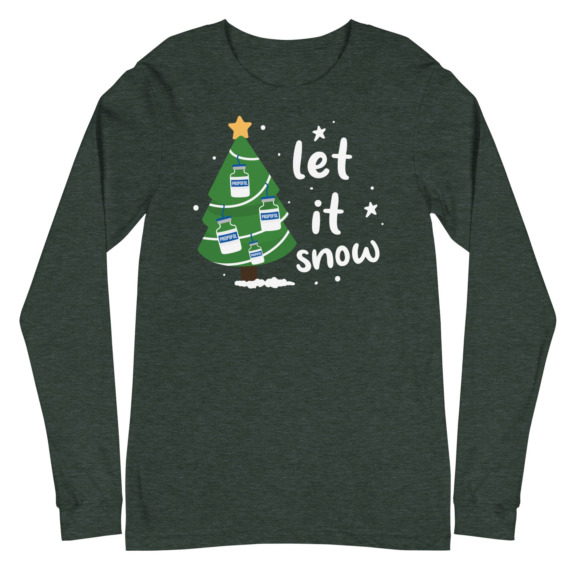 Let it Snow Propofol Christmas Tree - Long Sleeve