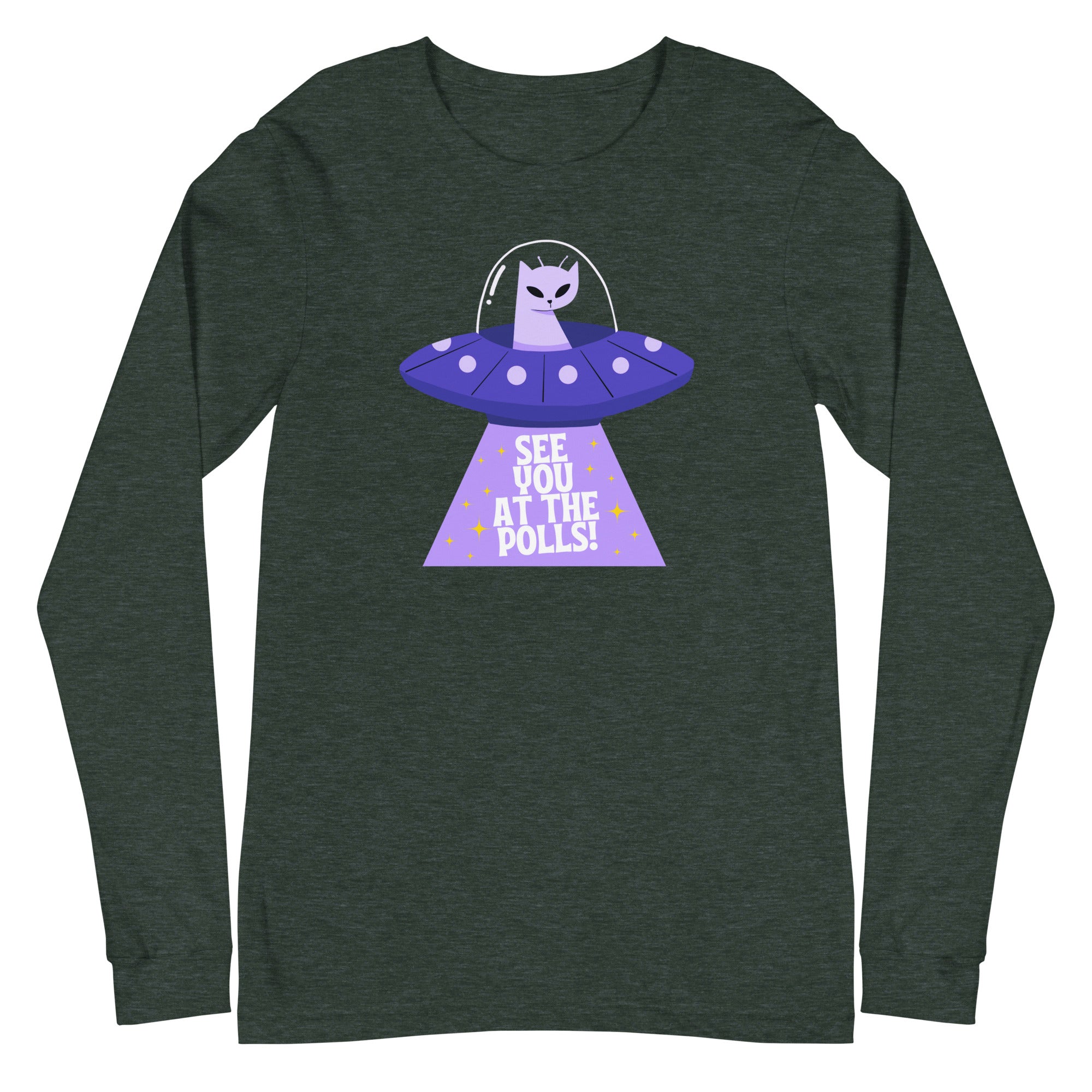 Alien Cat: See you at the polls - long sleeve