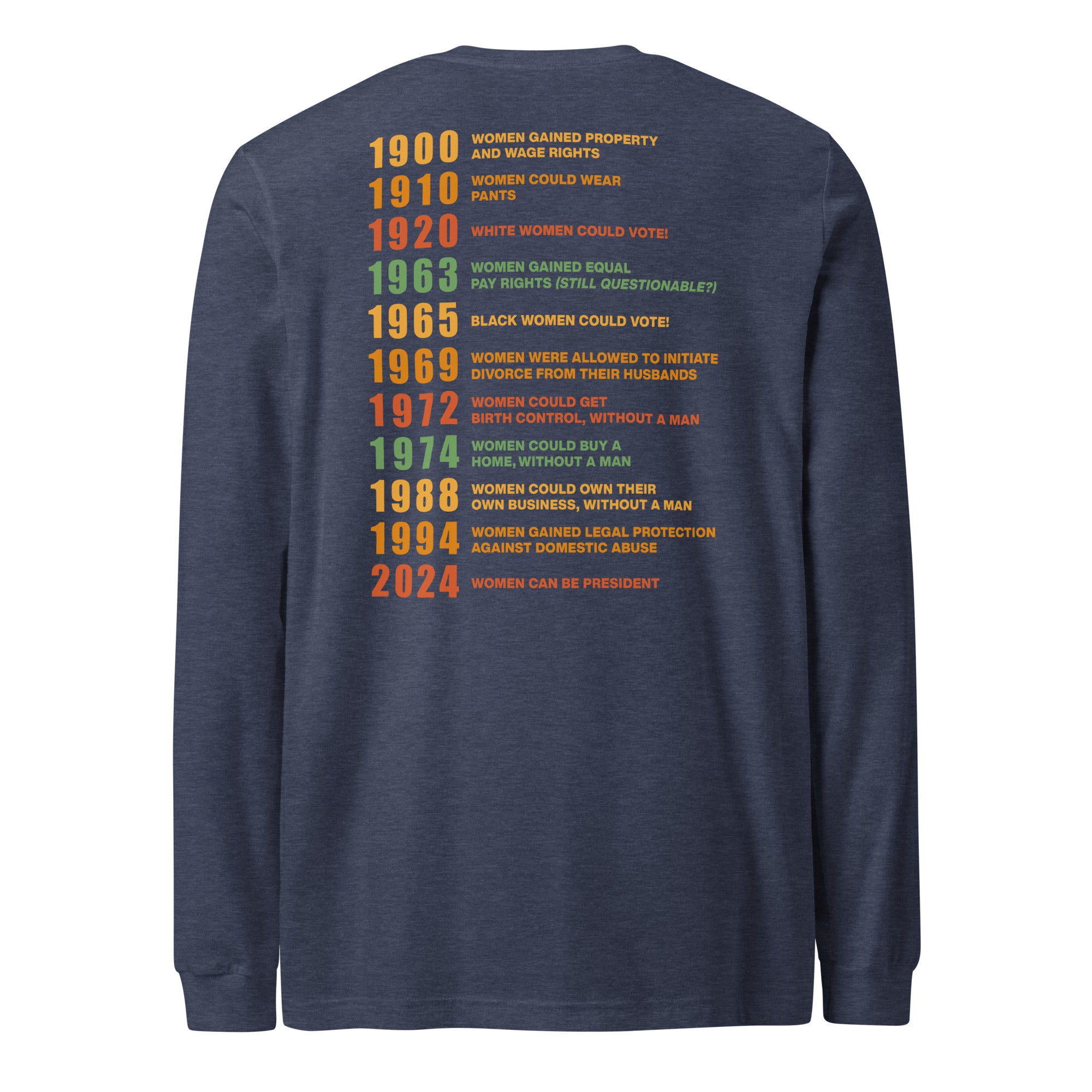 Women's Rights - Long Sleeve (Front & Back Design Included)