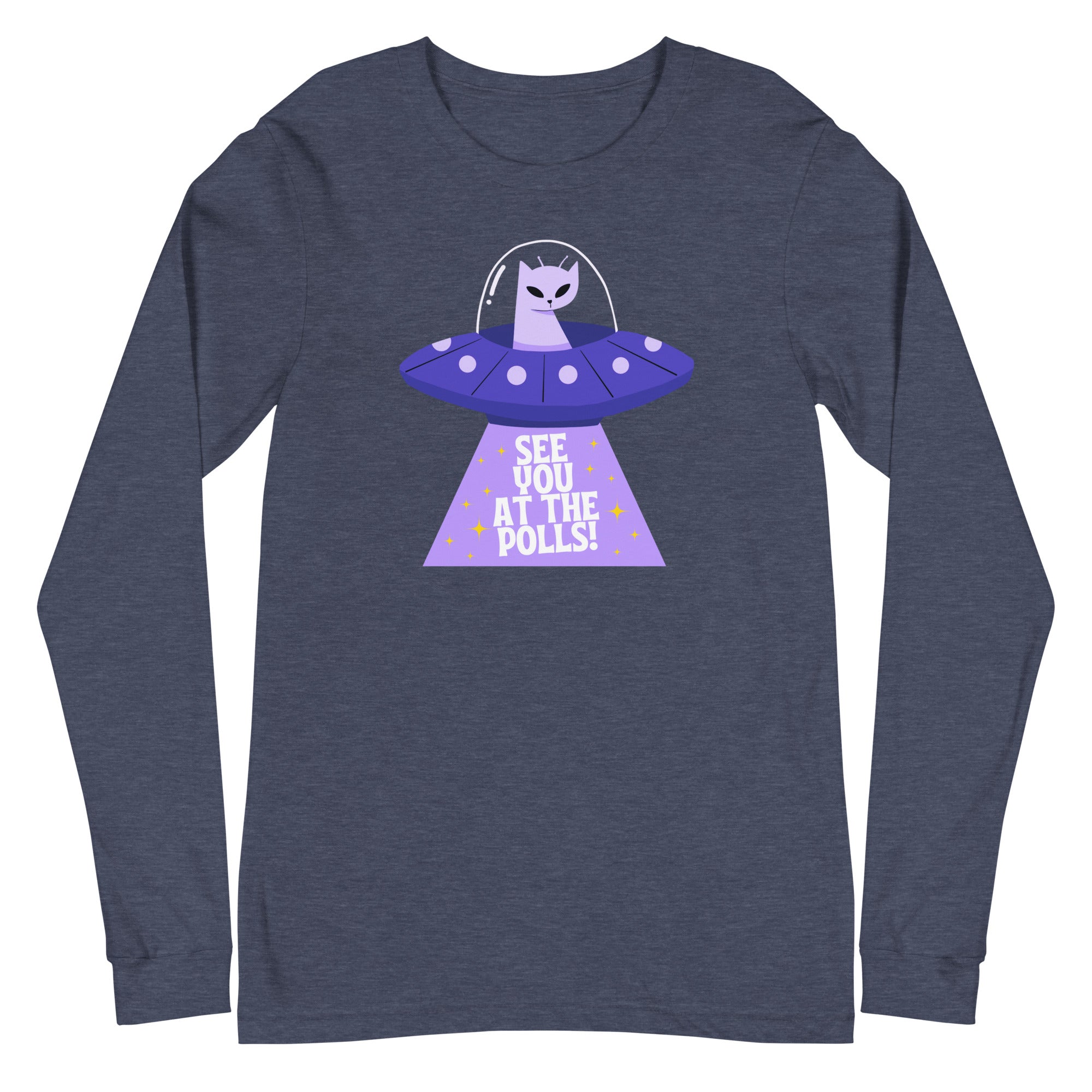 Alien Cat: See you at the polls - long sleeve