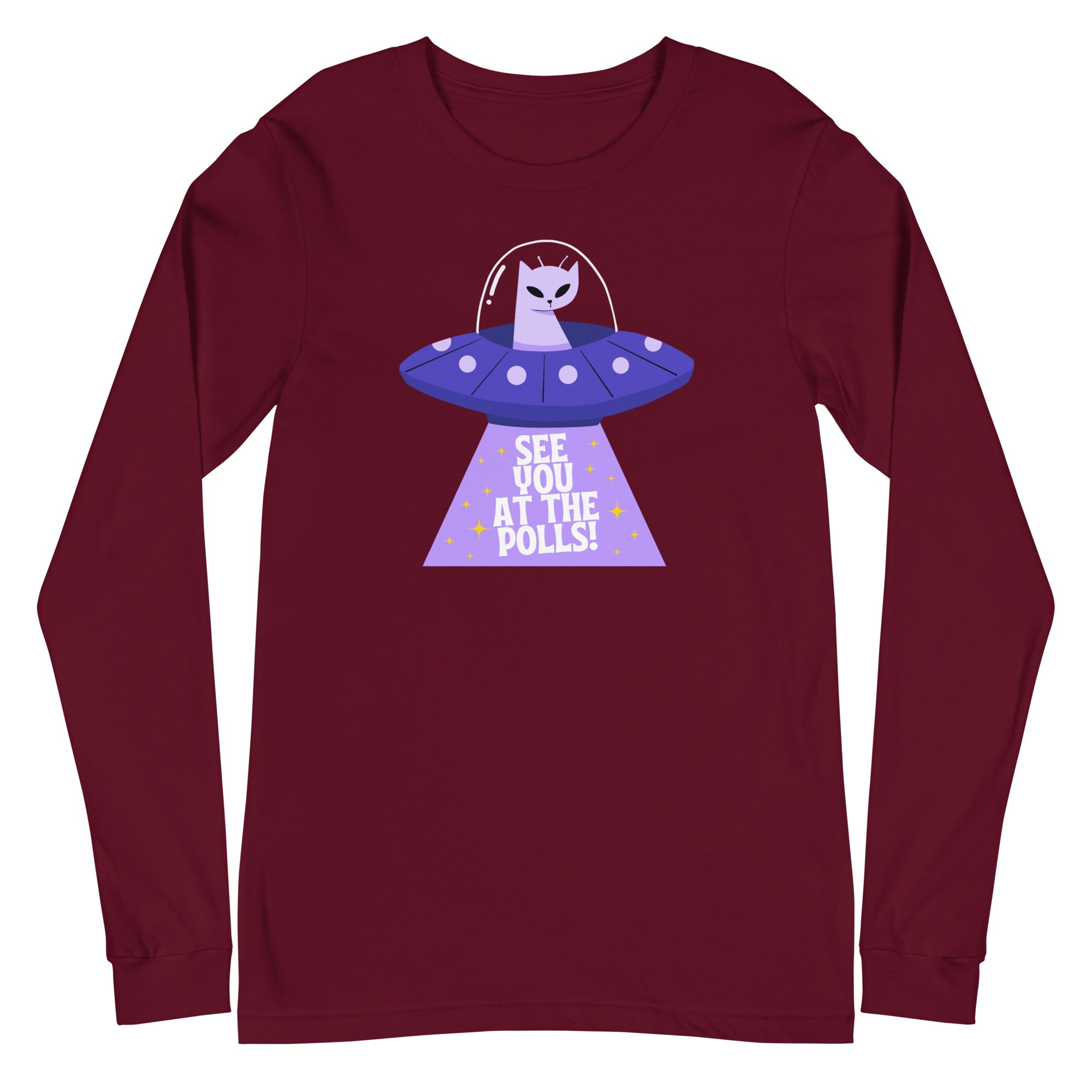 Alien Cat: See you at the polls - long sleeve