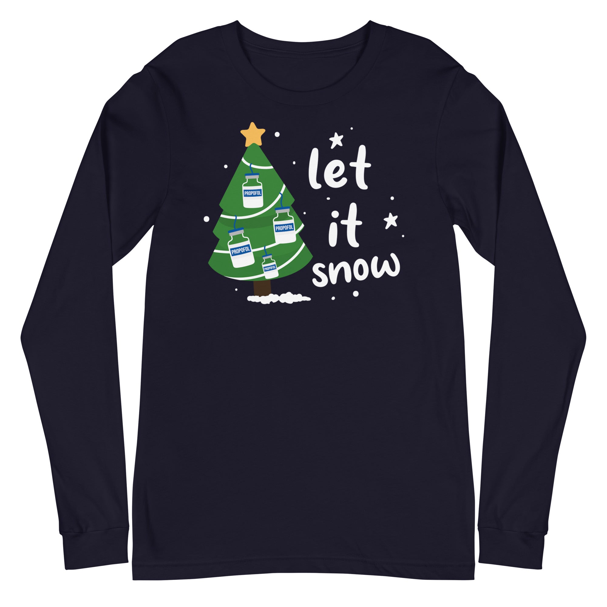Let it Snow Propofol Christmas Tree - Long Sleeve