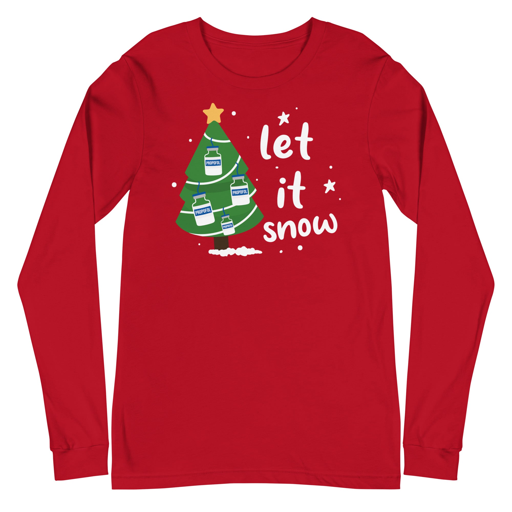 Let it Snow Propofol Christmas Tree - Long Sleeve