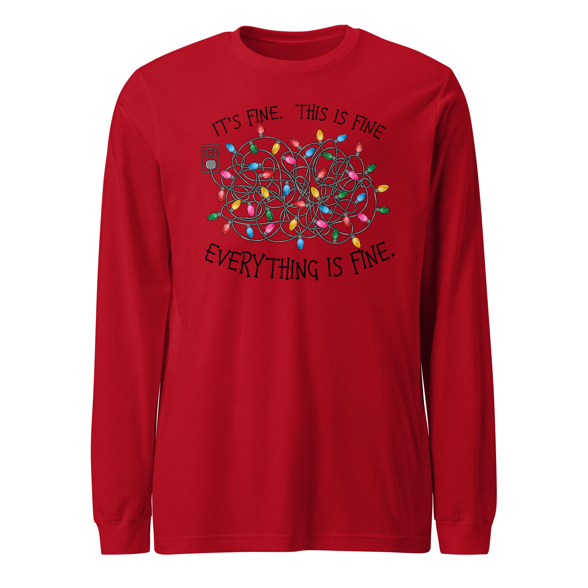 It's Fine Christmas Light Bundle - Long Sleeve