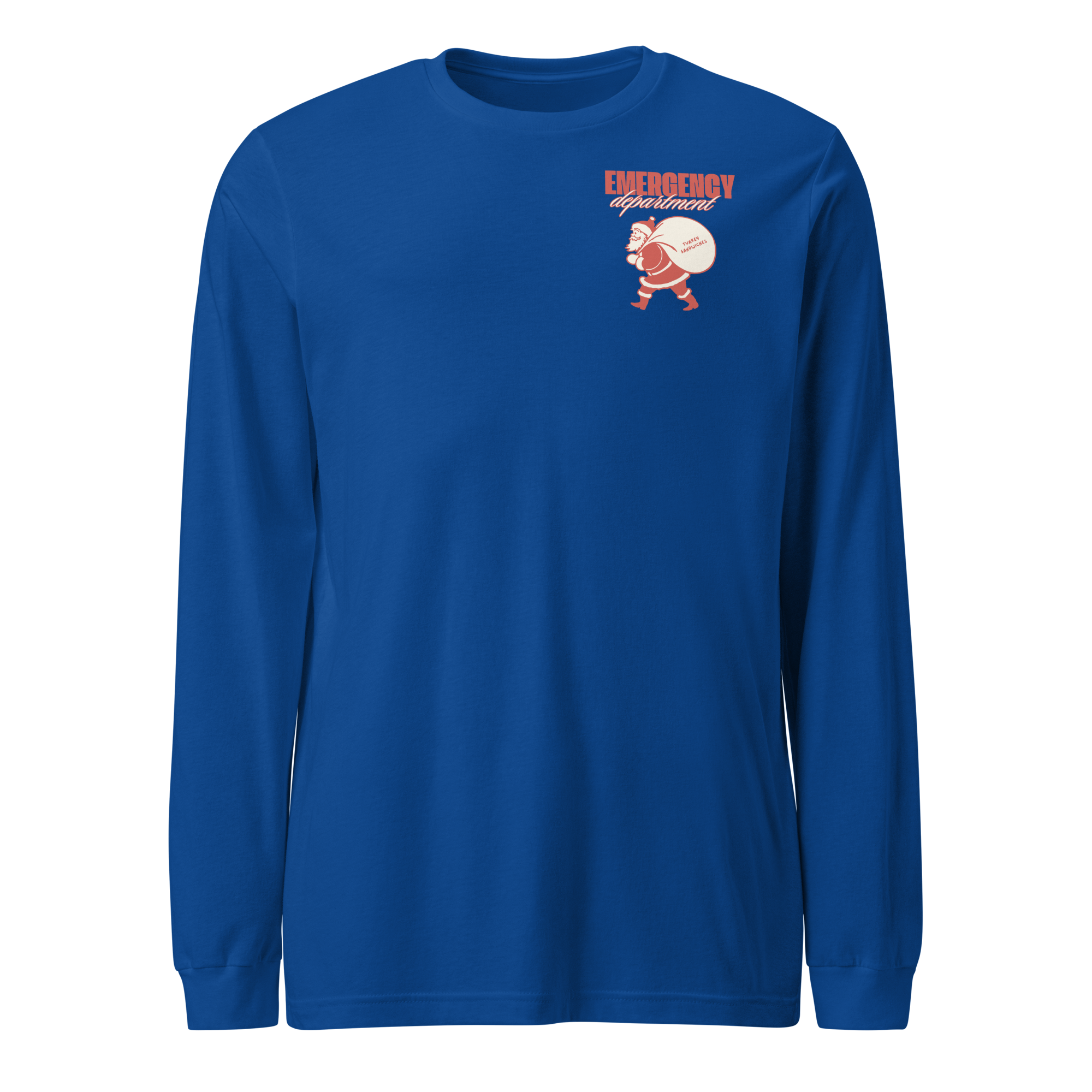 Emergency Department Santa Turkey Sandwiches - Long Sleeve