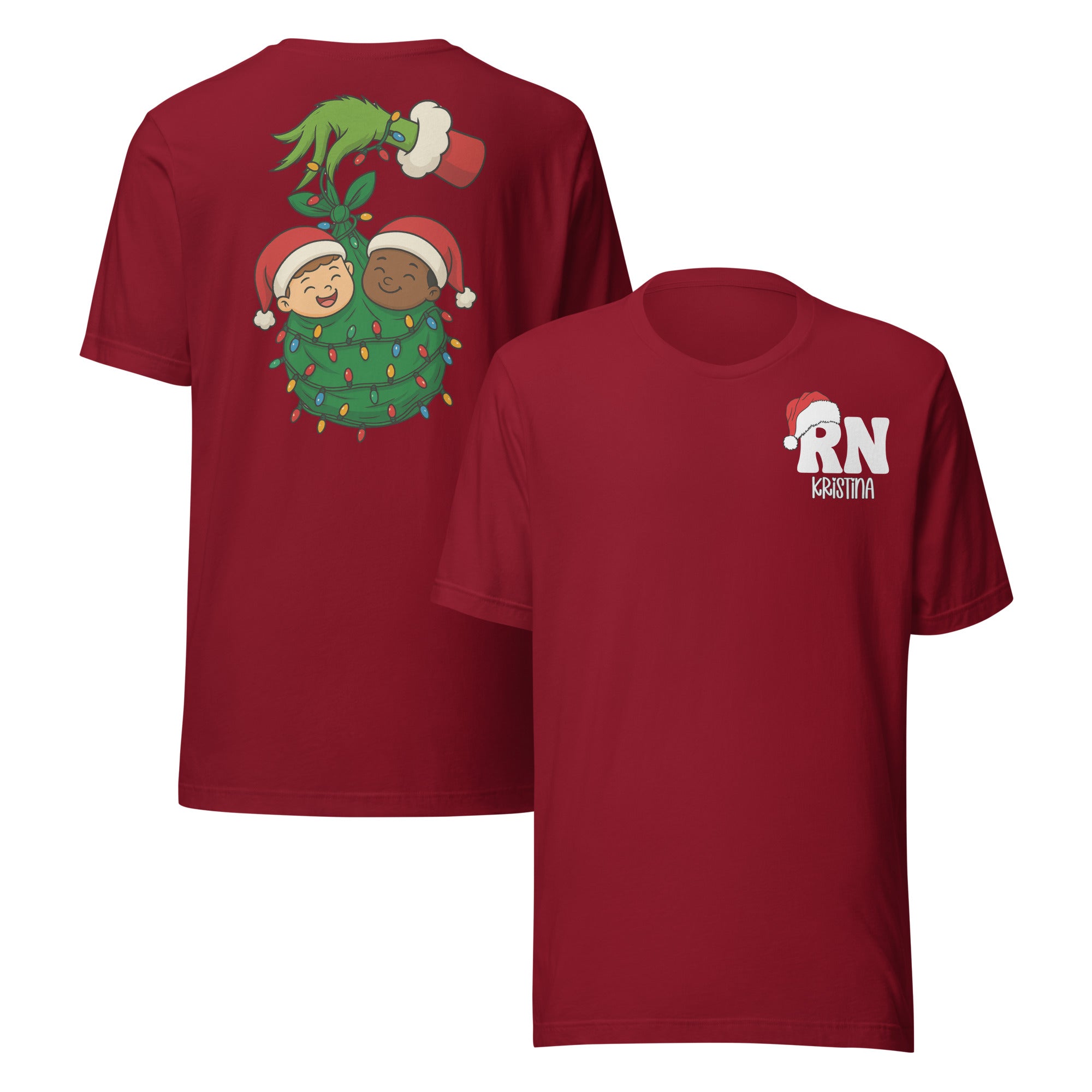 Grinch Christmas Babies Custom Holiday Nurse Shirt
